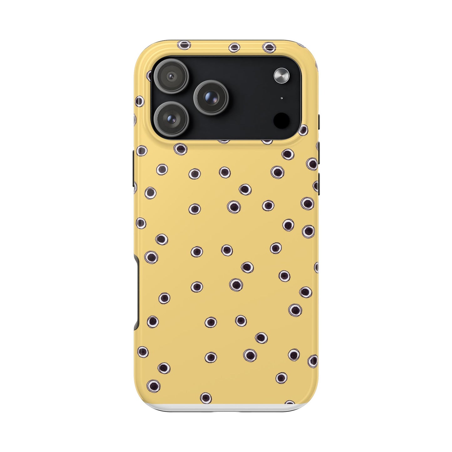 Halo Dots Yellow Phone Case