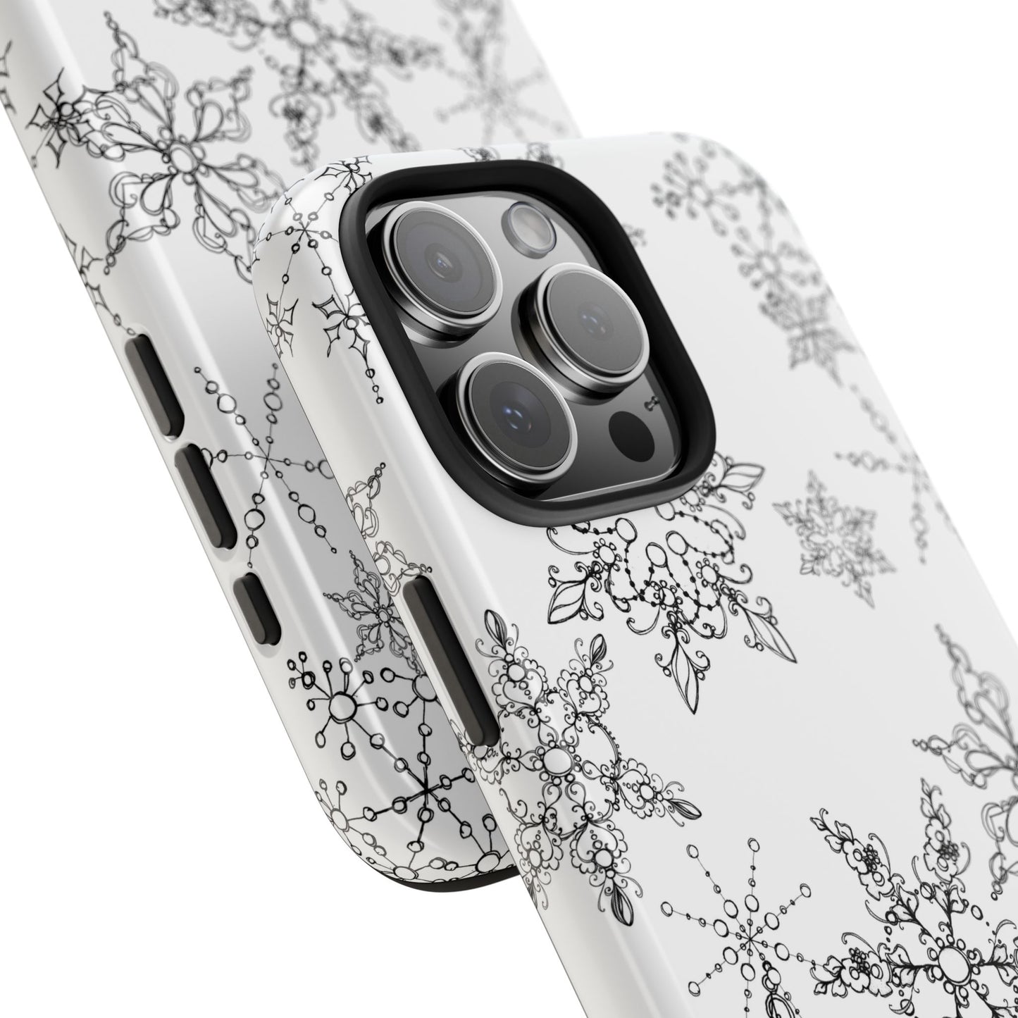 Random Flakes White Phone Case