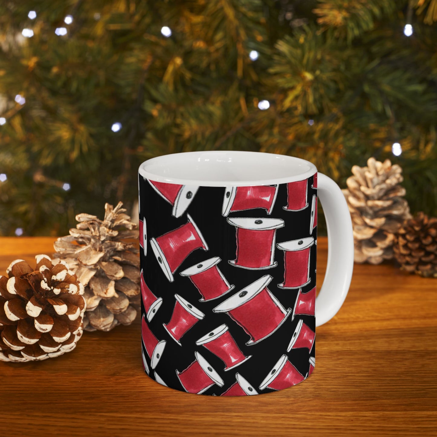 Red Thread Black Cup