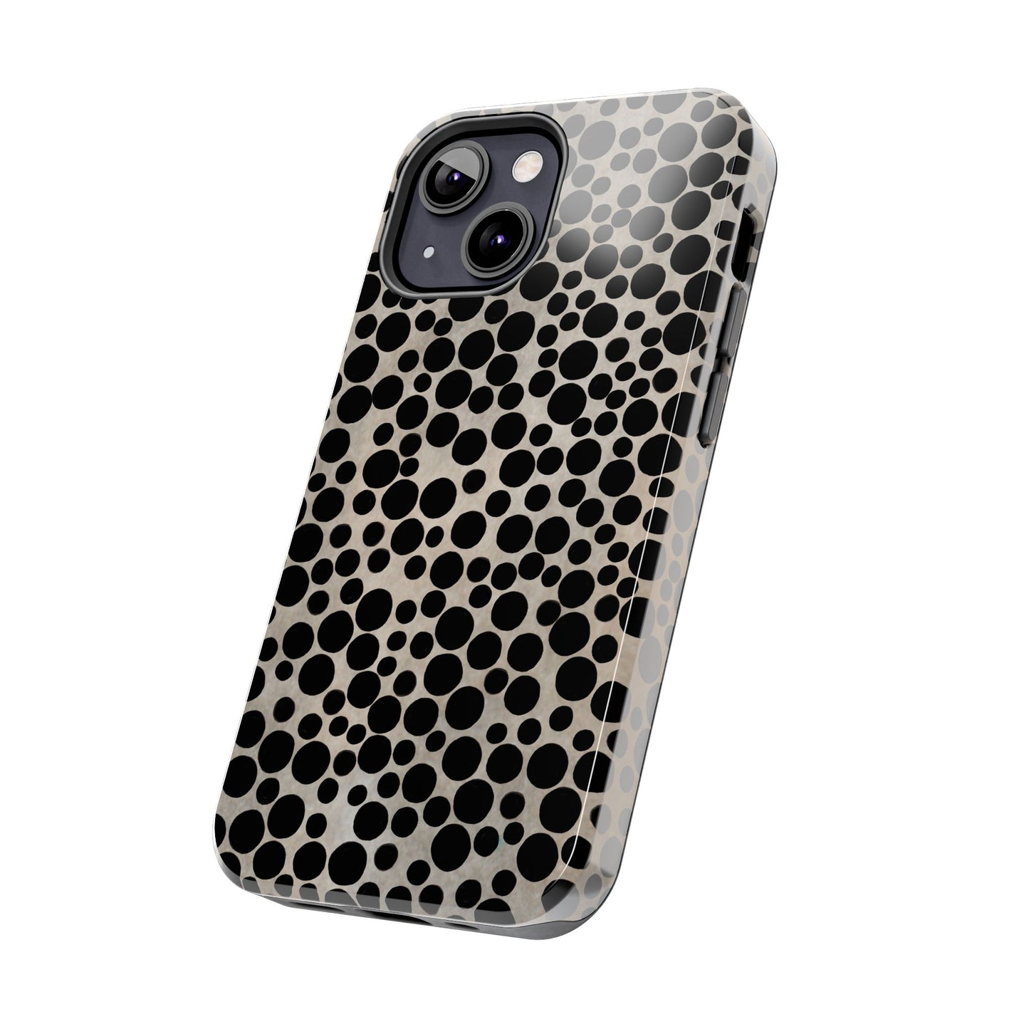 Felt Dots Silver Phone Case