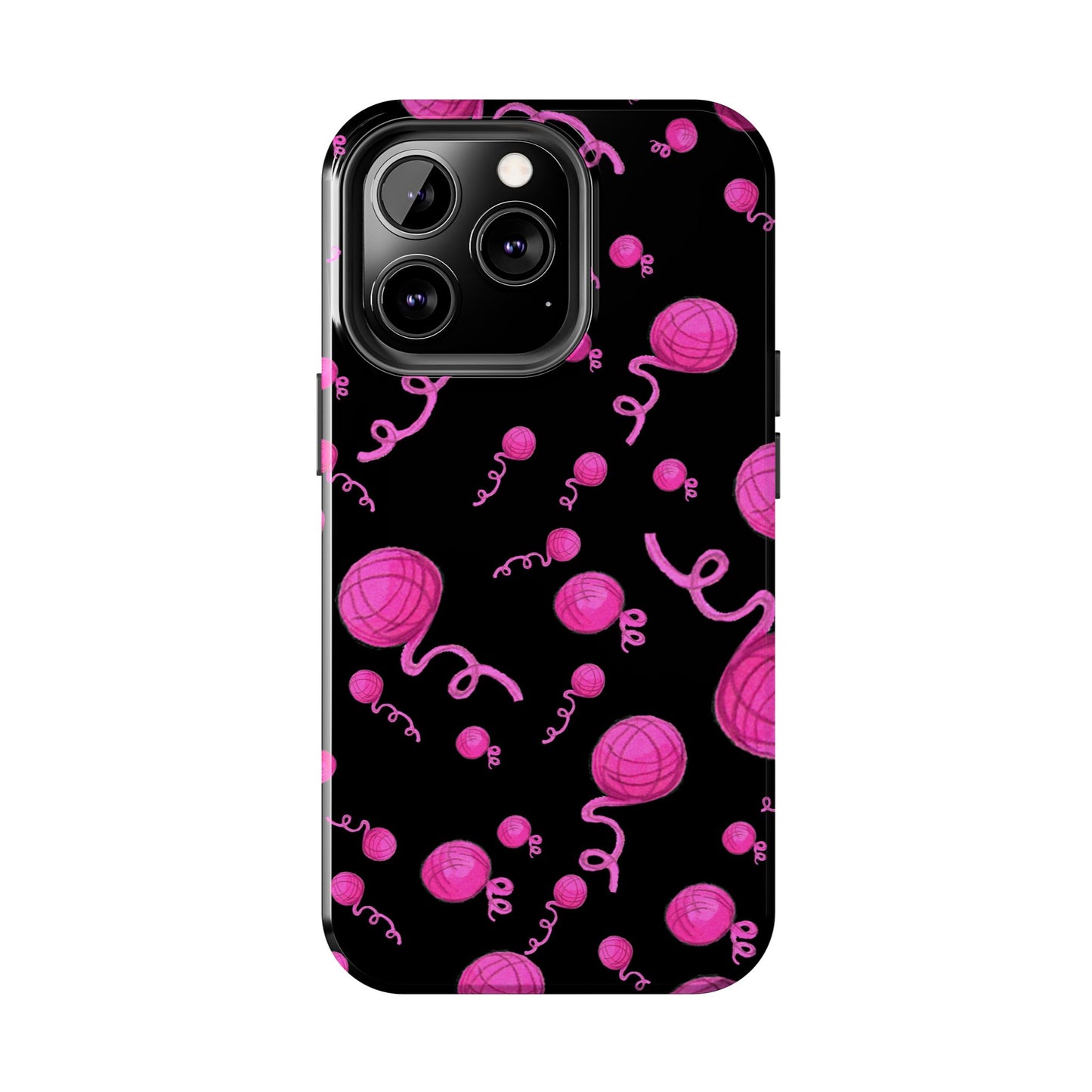 Yarniverse Black / Pink Phone Case