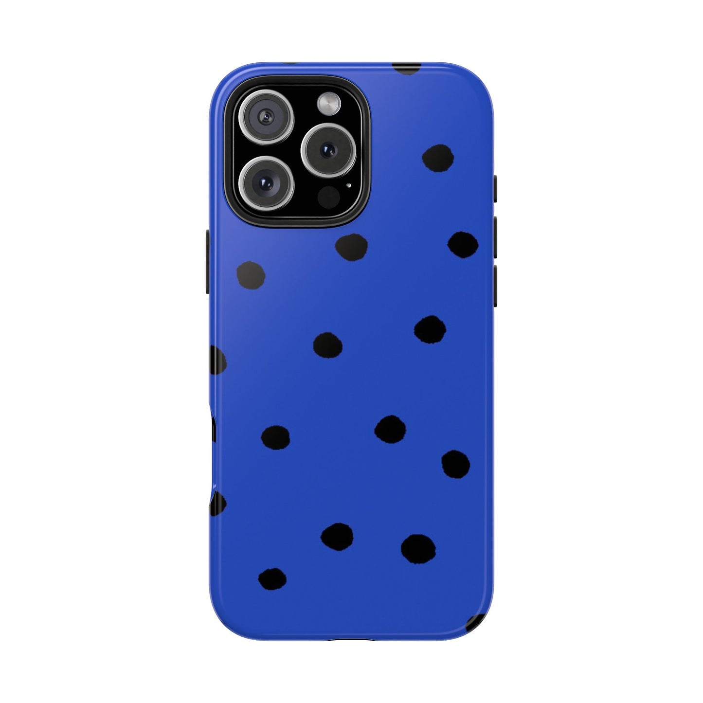 Dinky Dots Blue / Black Phone Case