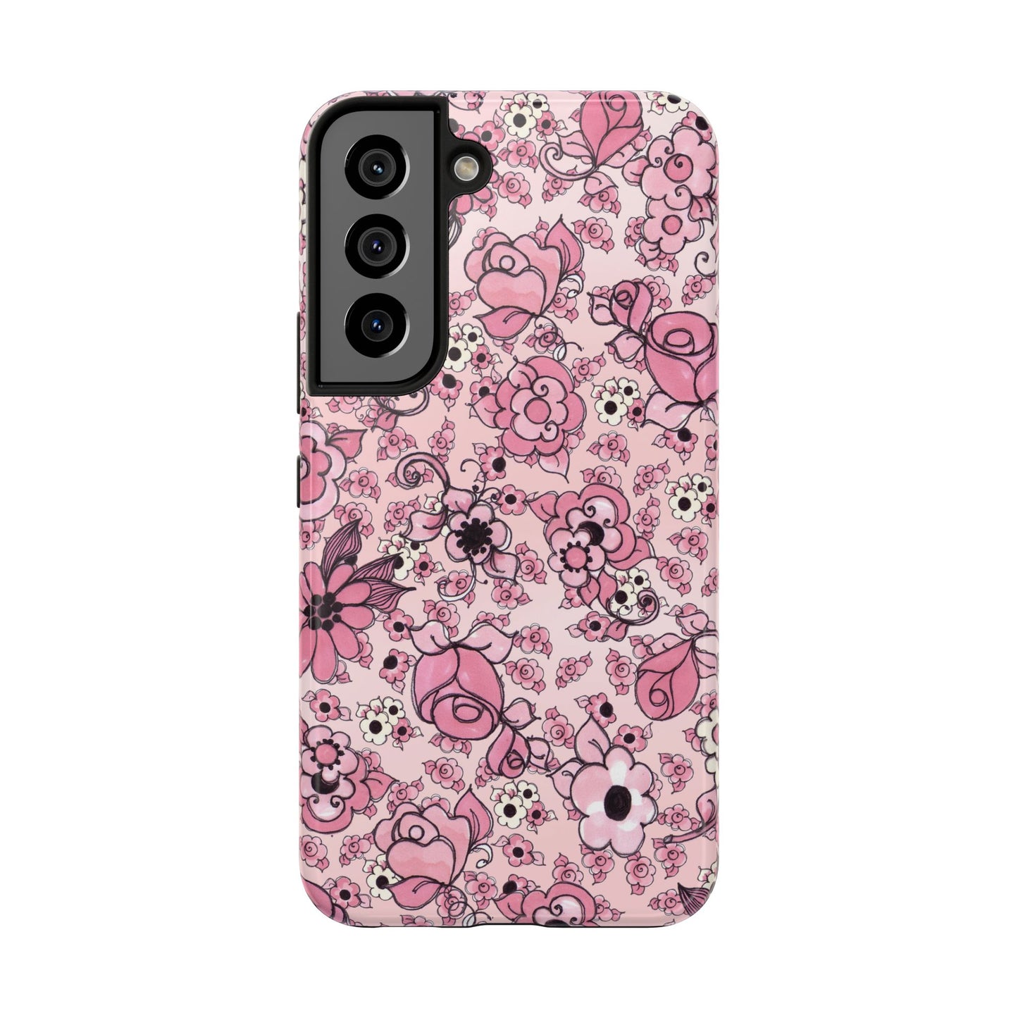Profuse Posies Pink Phone Case