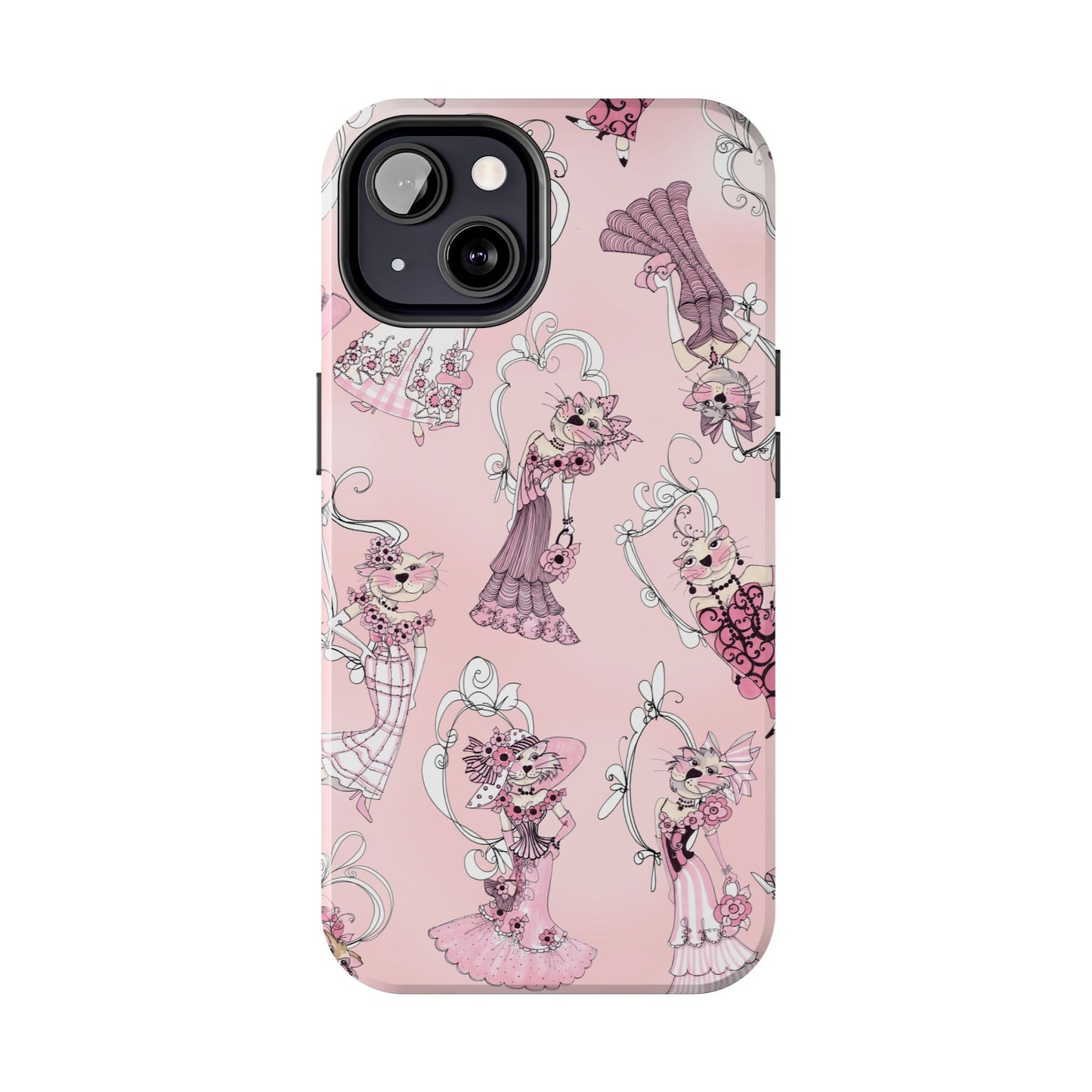 Lady Cats Tossed Phone Case