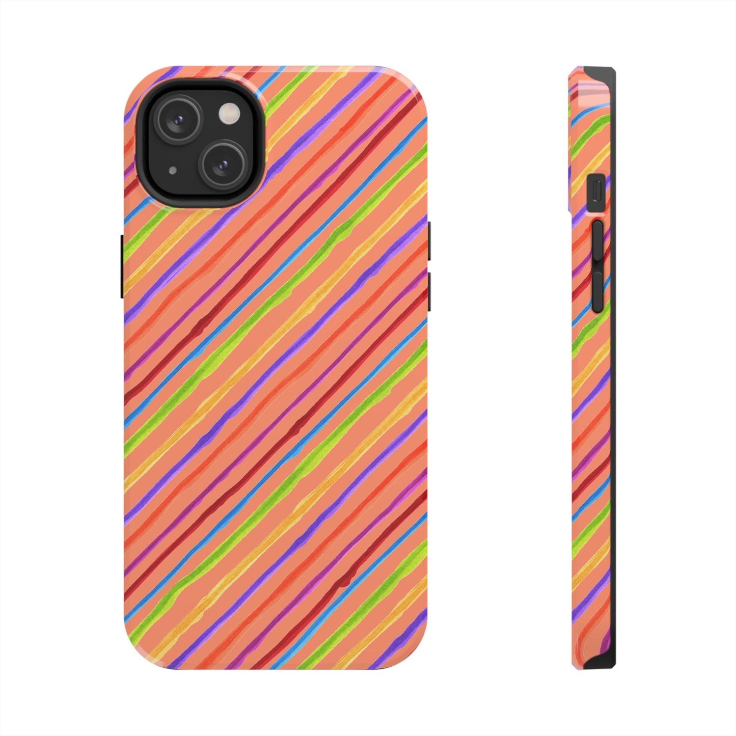 Calico Stripe Orange Phone Case