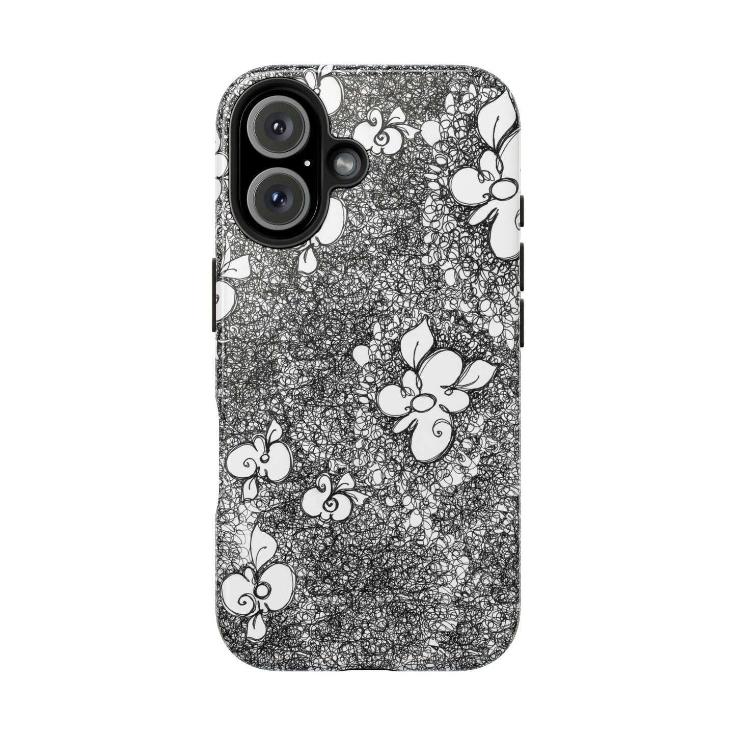 Flower Scribbles Phone Case