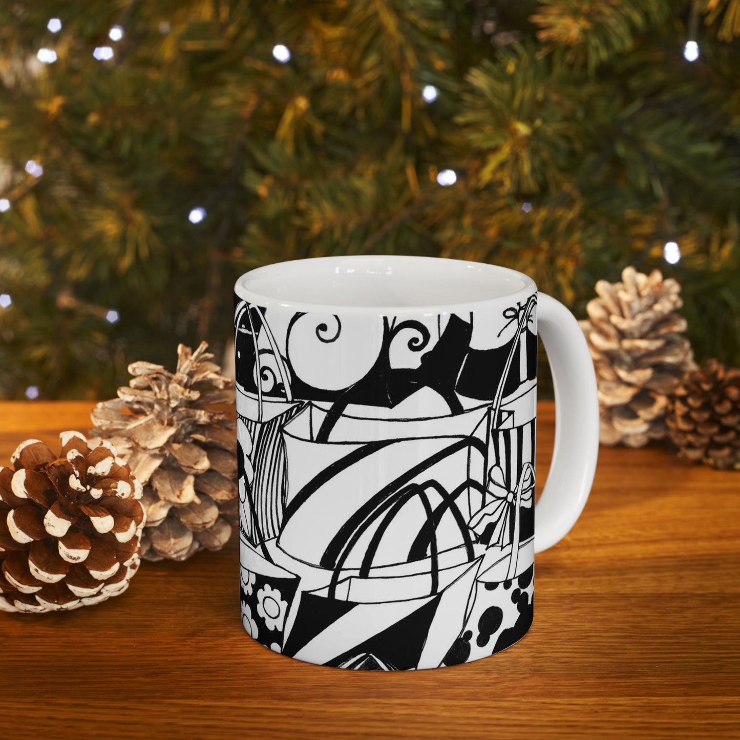 Totally Black / White Cup