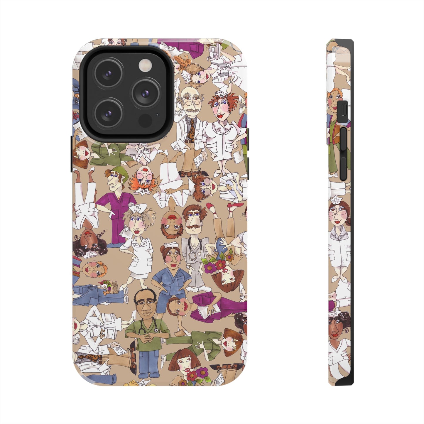 Diverse Nurse Khaki Phone Case