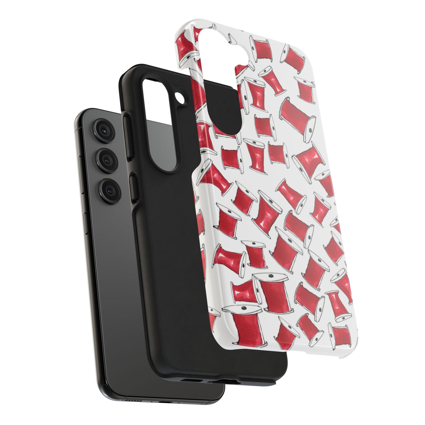 Red Thread White Phone Case