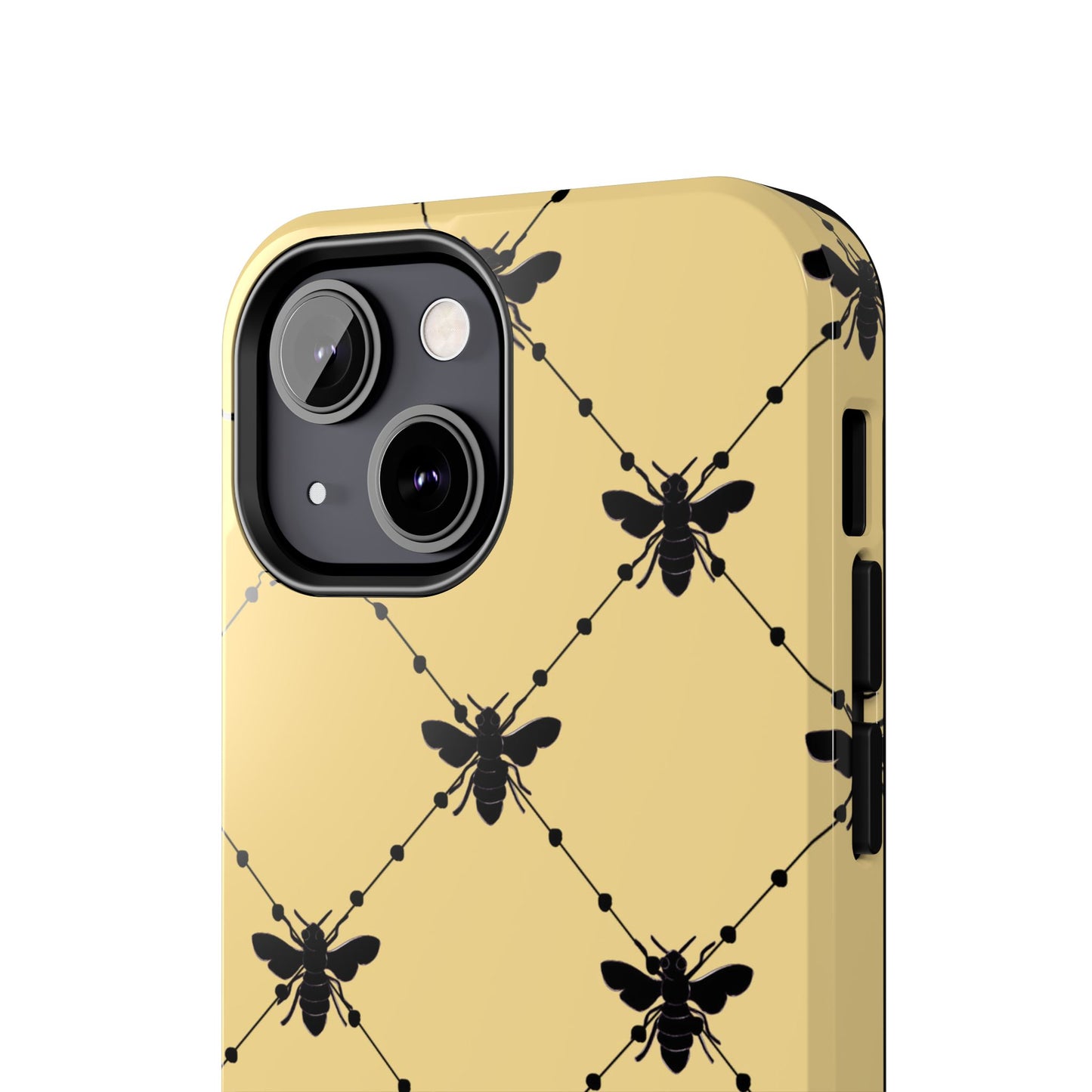 Beaded Bees Yellow Phone Case