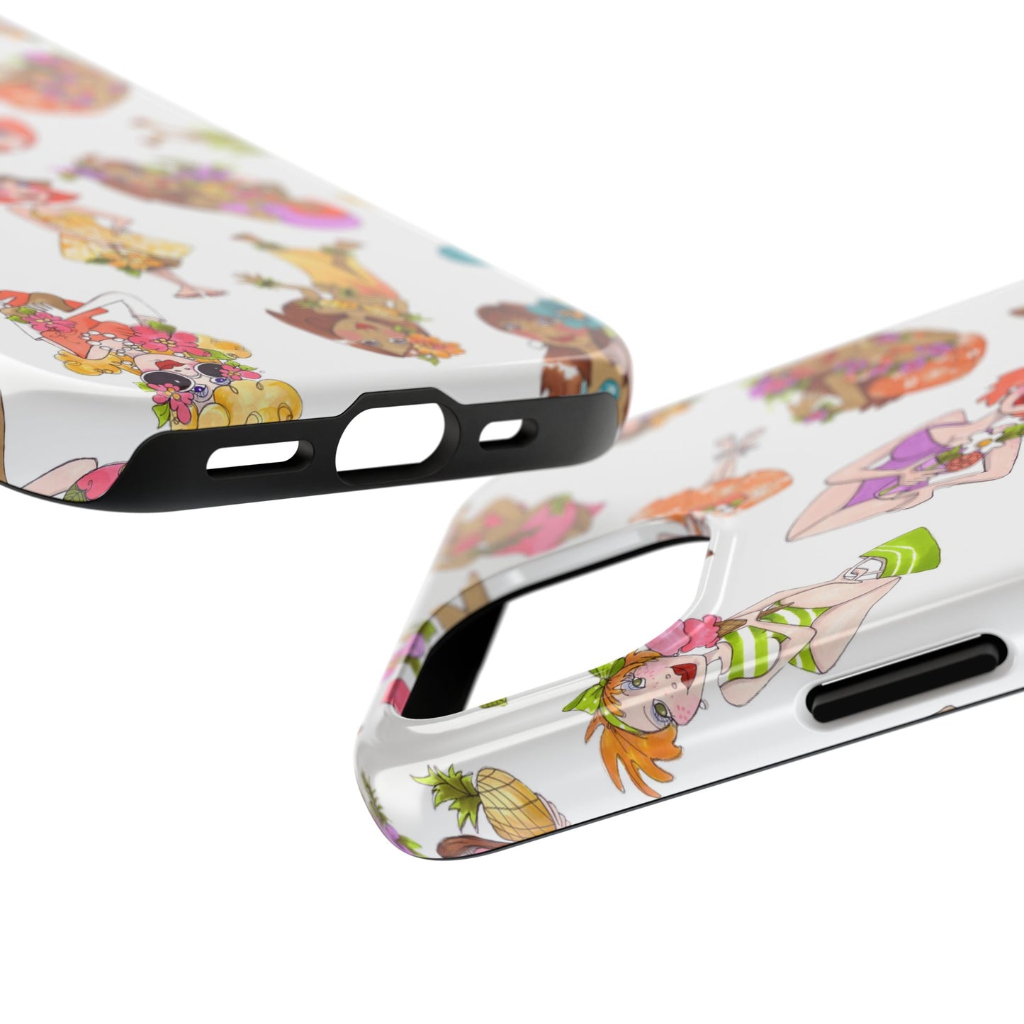 Island Toss White Phone Case