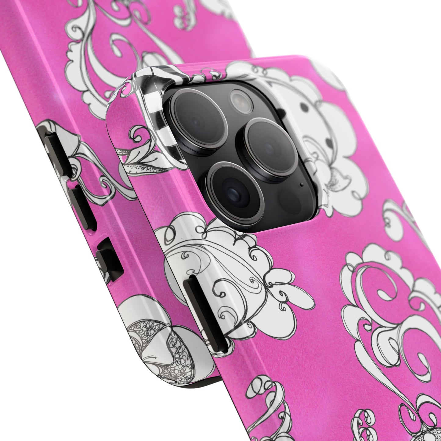 Bistro Chairs Pink Phone Case