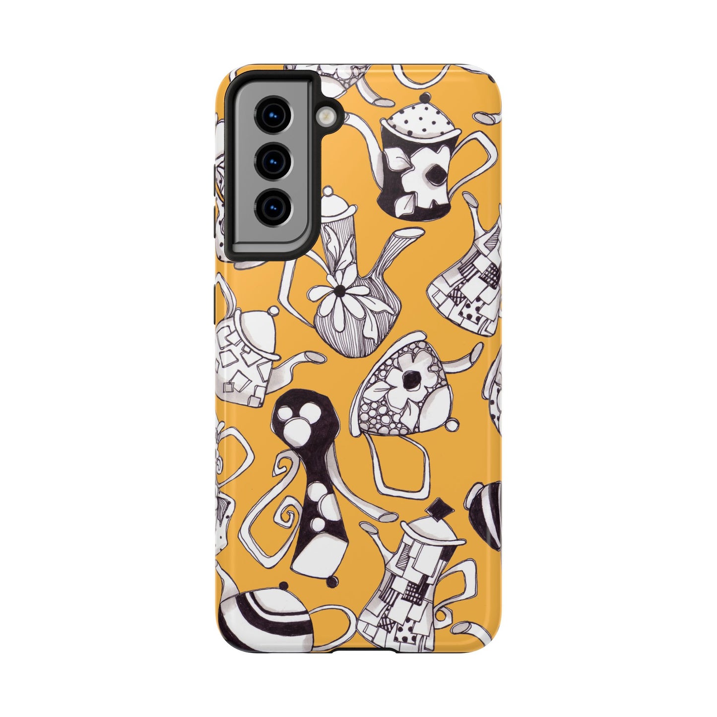 Fancy Pots Yellow Phone Case