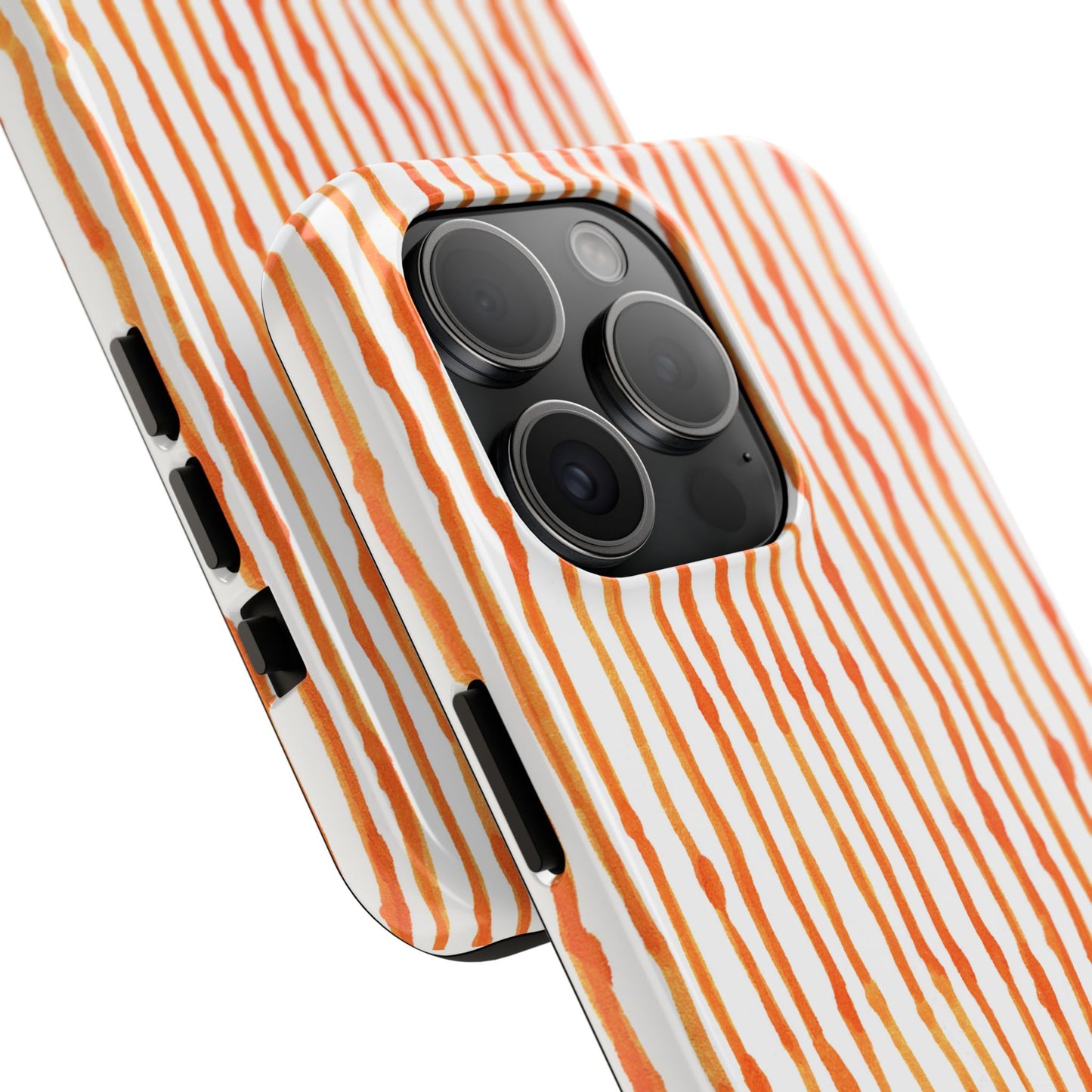 Faux Seersucker Orange / White Phone Case
