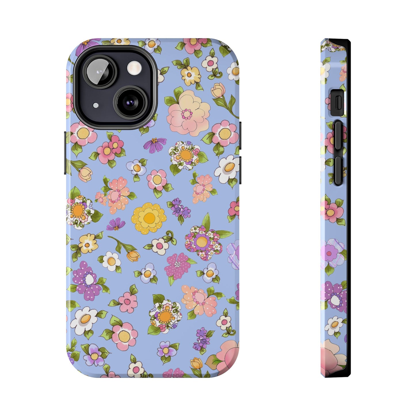 Flowery Blue Phone Case