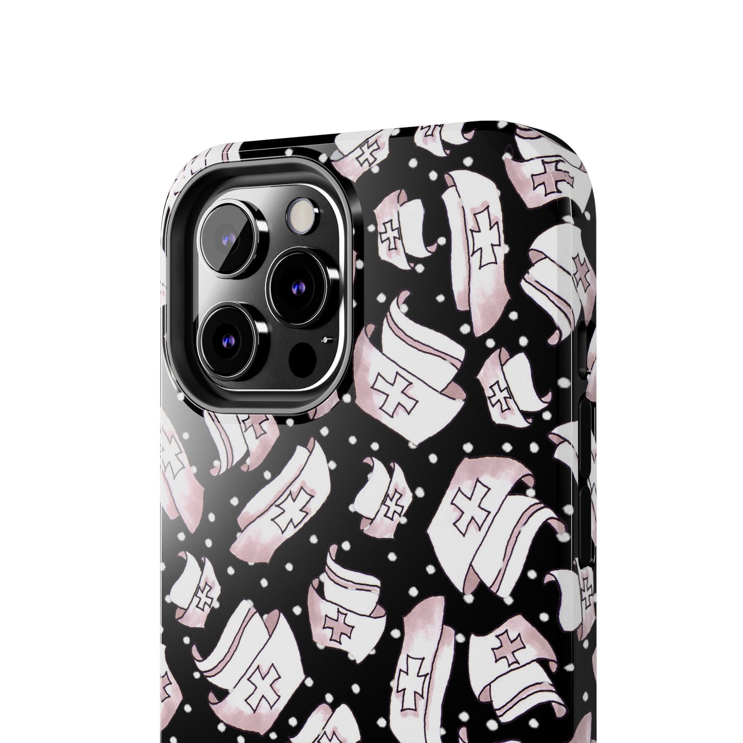 Med Hats Black Phone Case