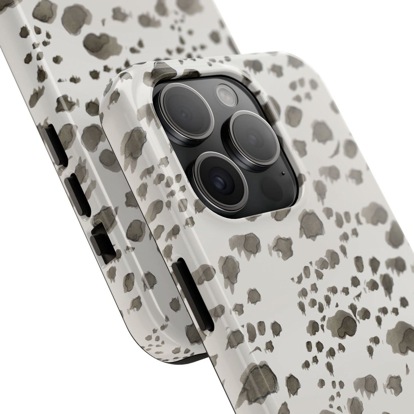 Kitty Dots Gray Phone Case