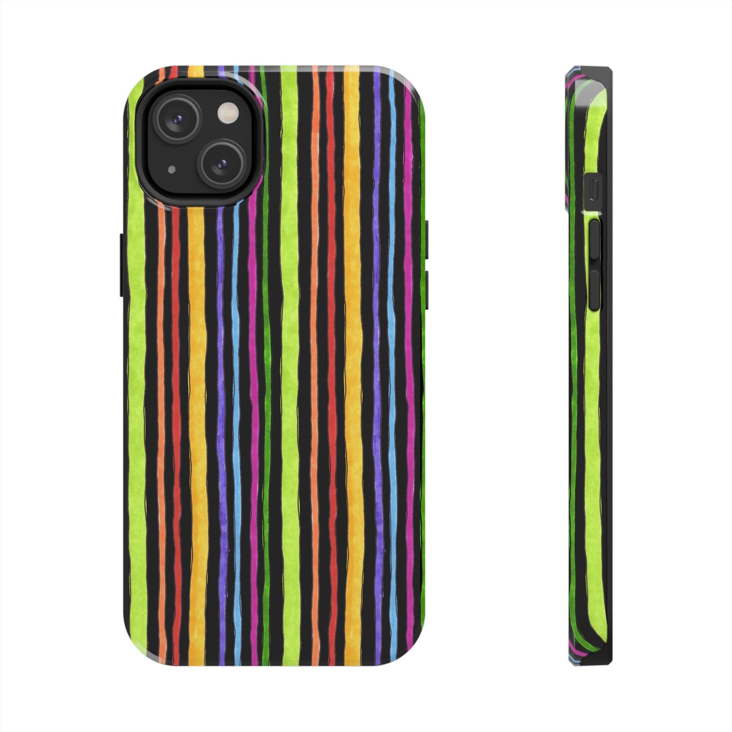 Stripe Fancy Black Phone Case