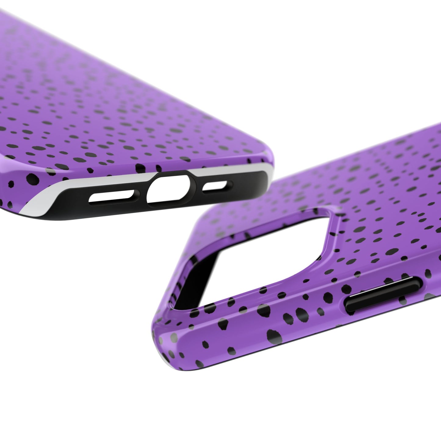 Pepper Dots Purple / Black Phone Case