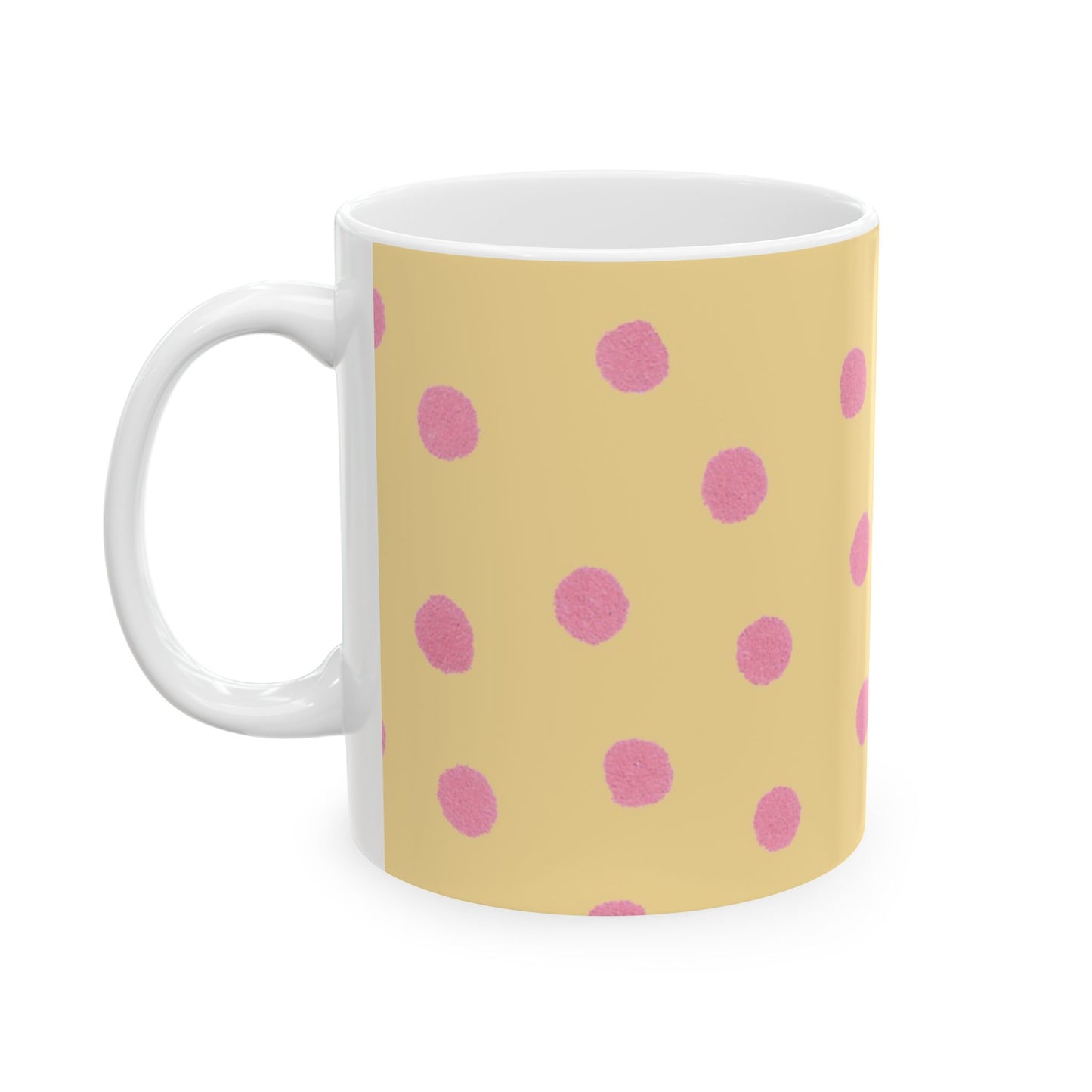 Medium Dots Sunshine / Pink Cup