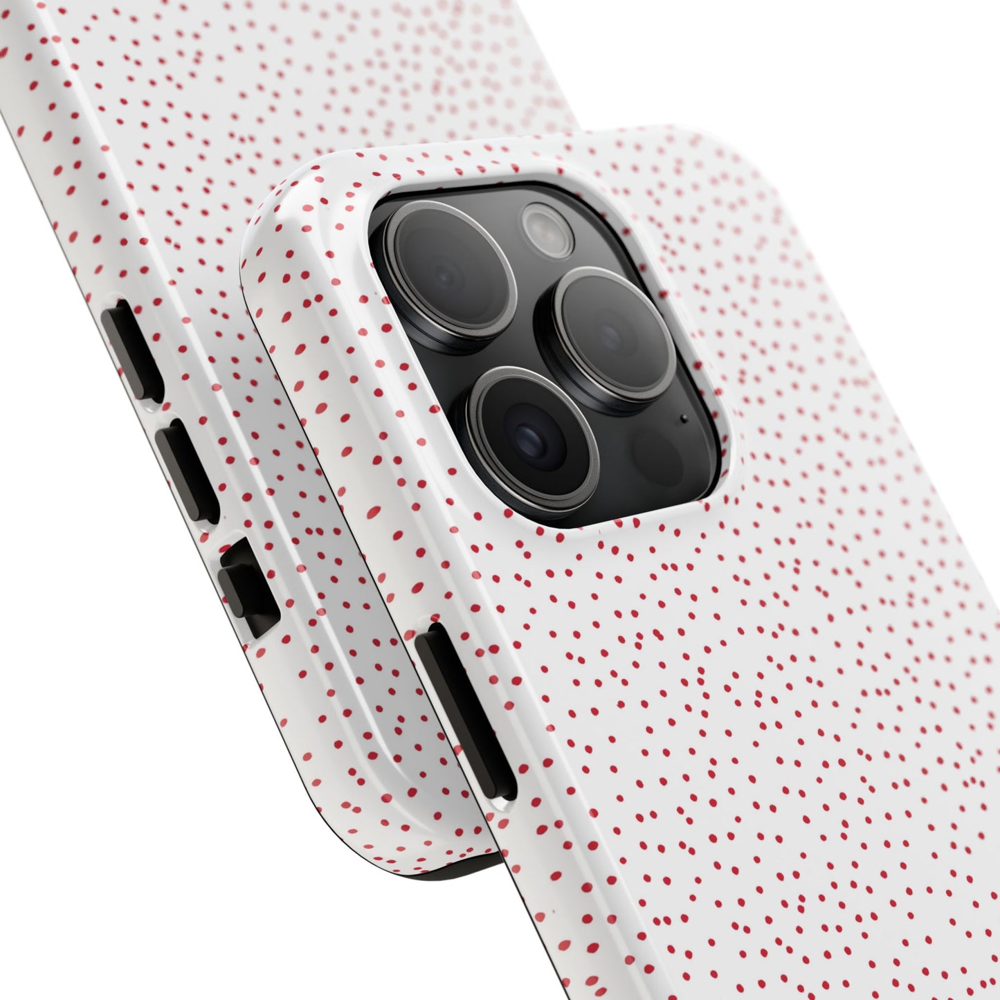 Dinky Dots White / Red Phone Case