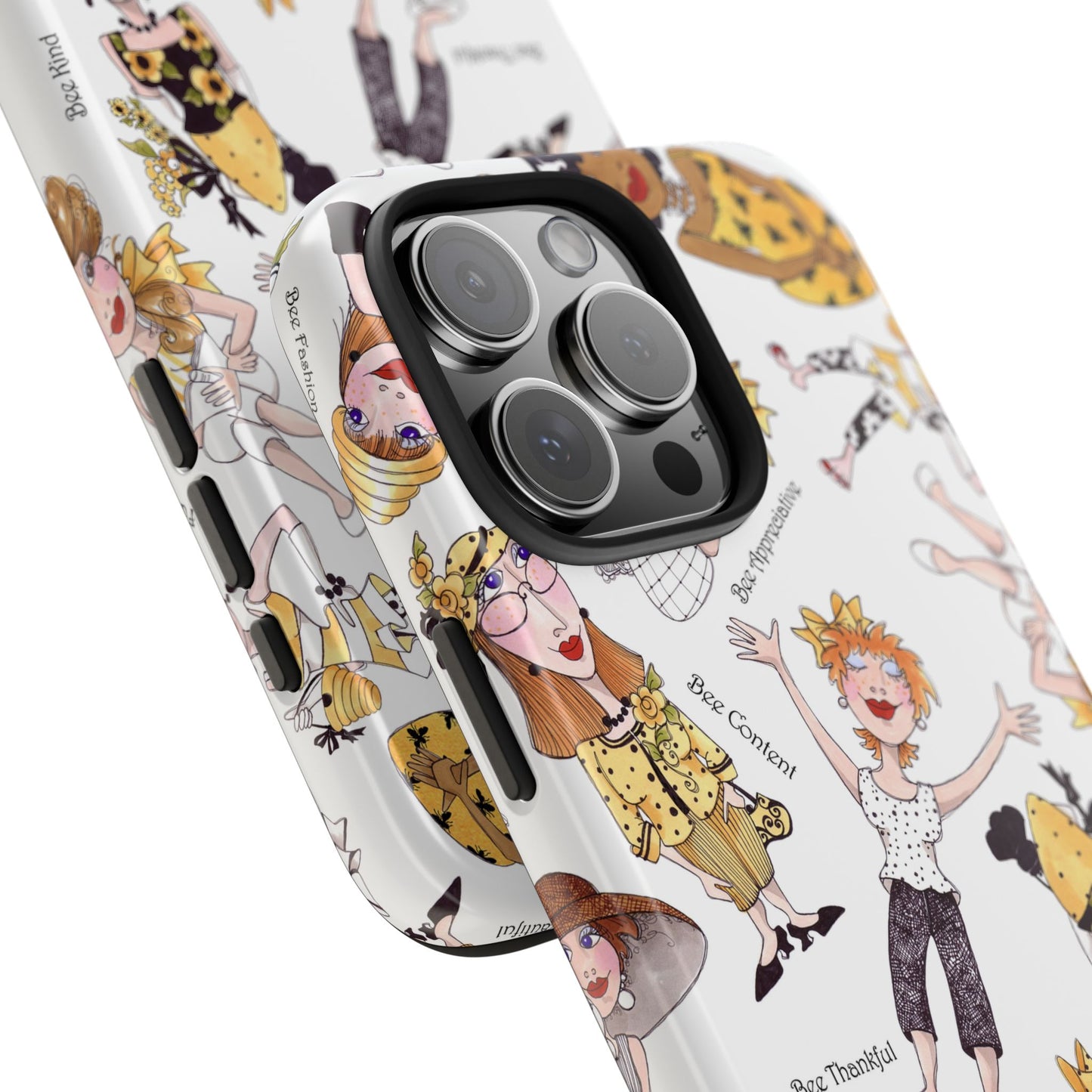 Bee Tossed White Phone Case