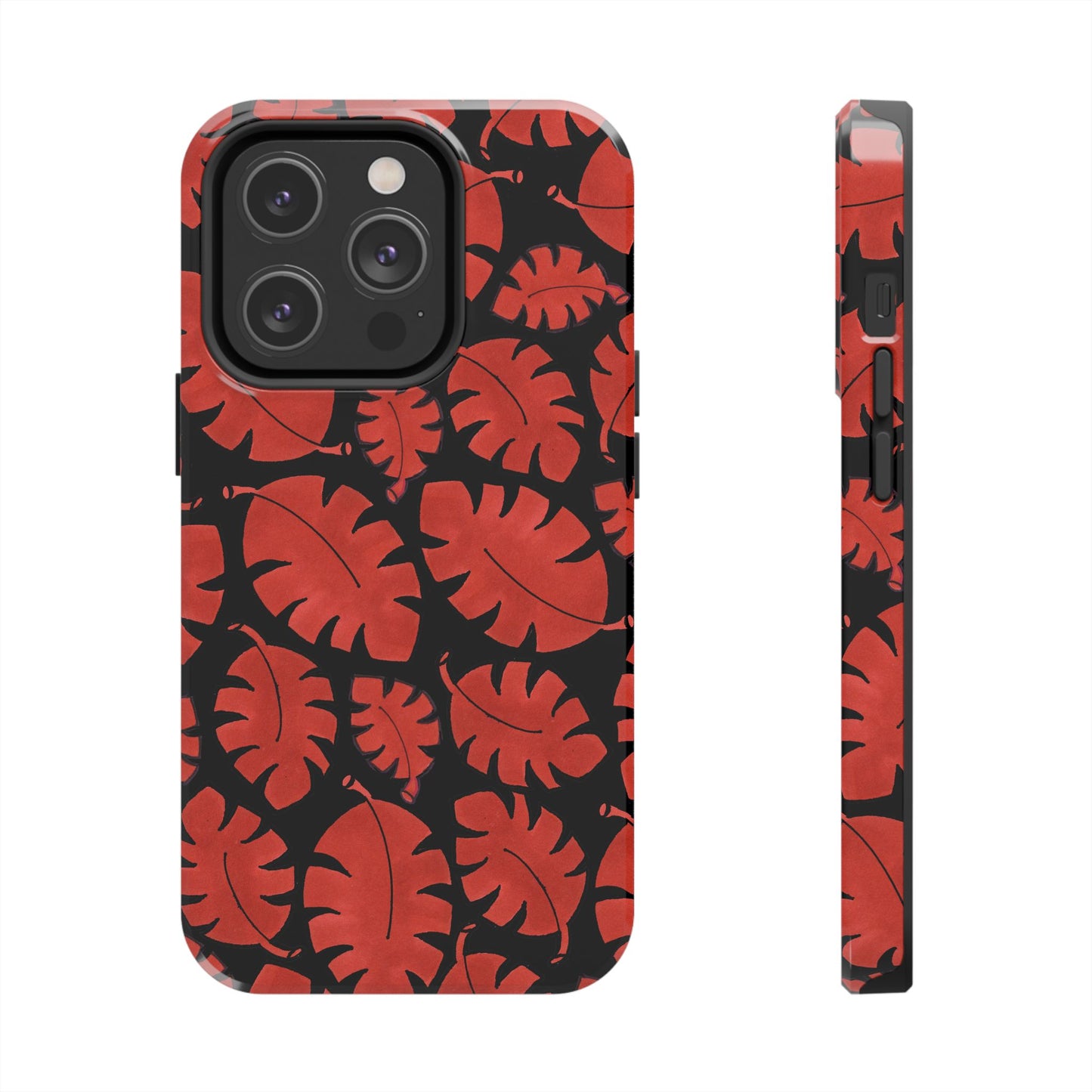 Red Bananas Black Phone Case