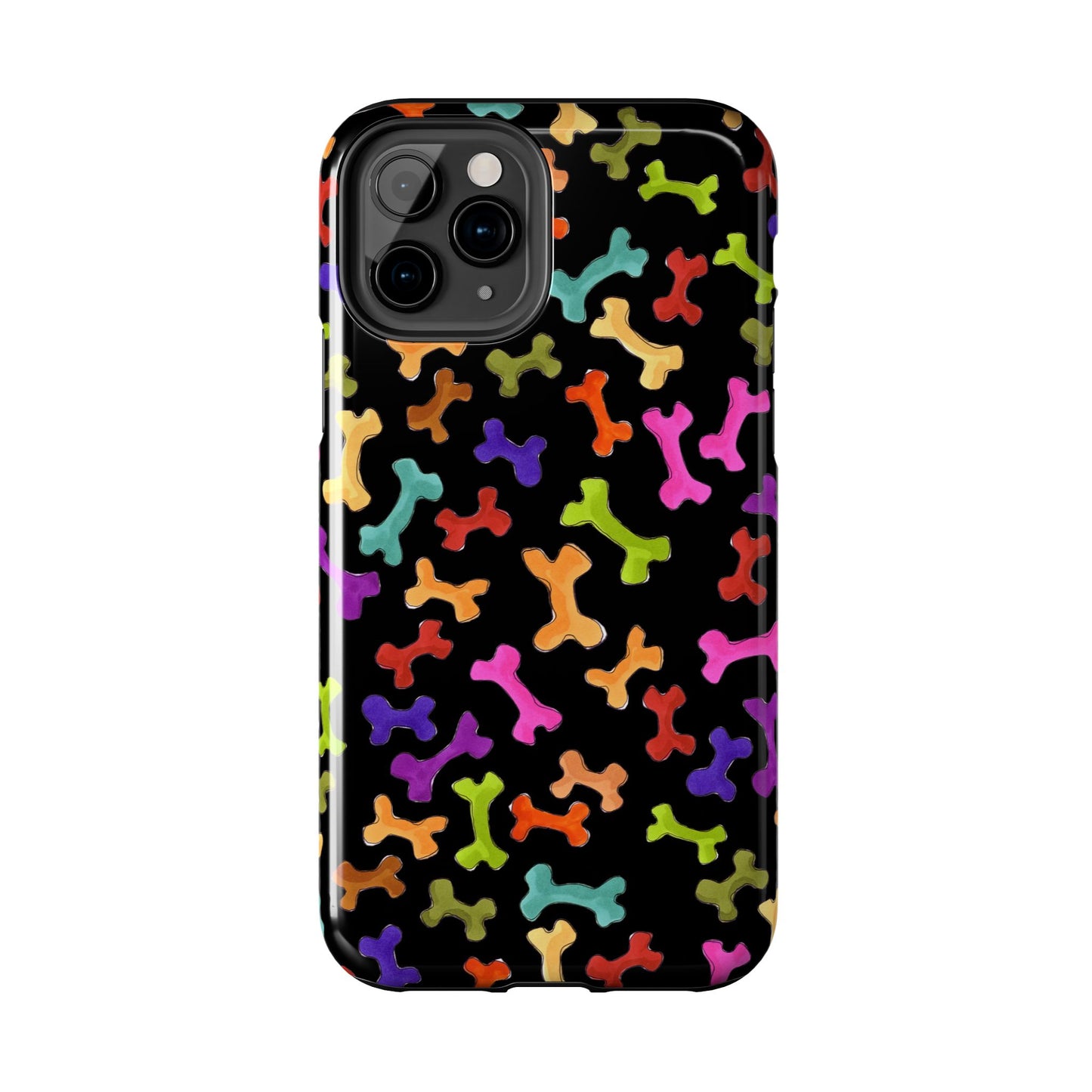 Happy Bones Black Phone Case