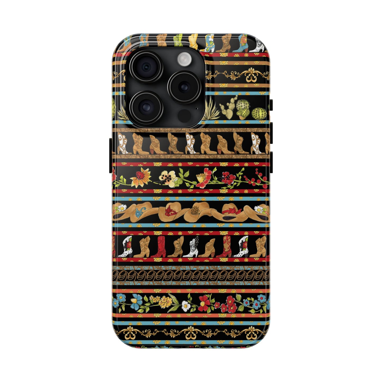 Whoa Borders Black Phone Case