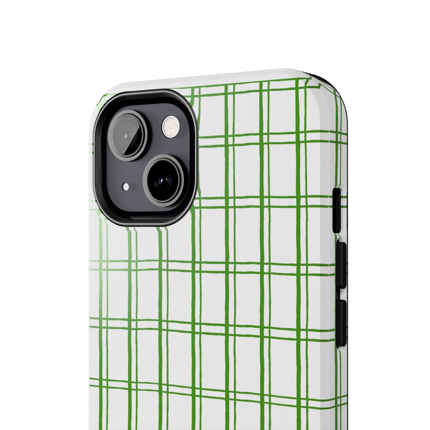 Little Plaid White / Green Phone Case