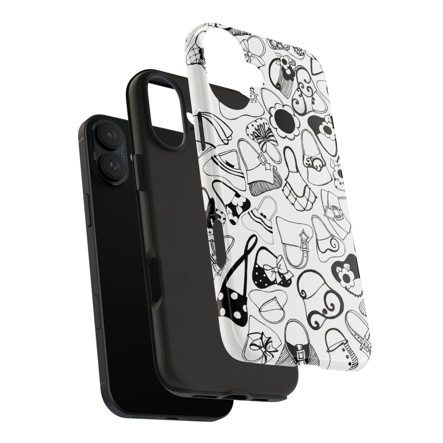 Handbags White / Black Phone Case