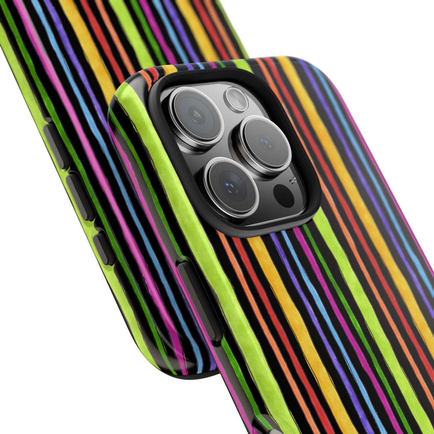 Stripe Fancy Black Phone Case