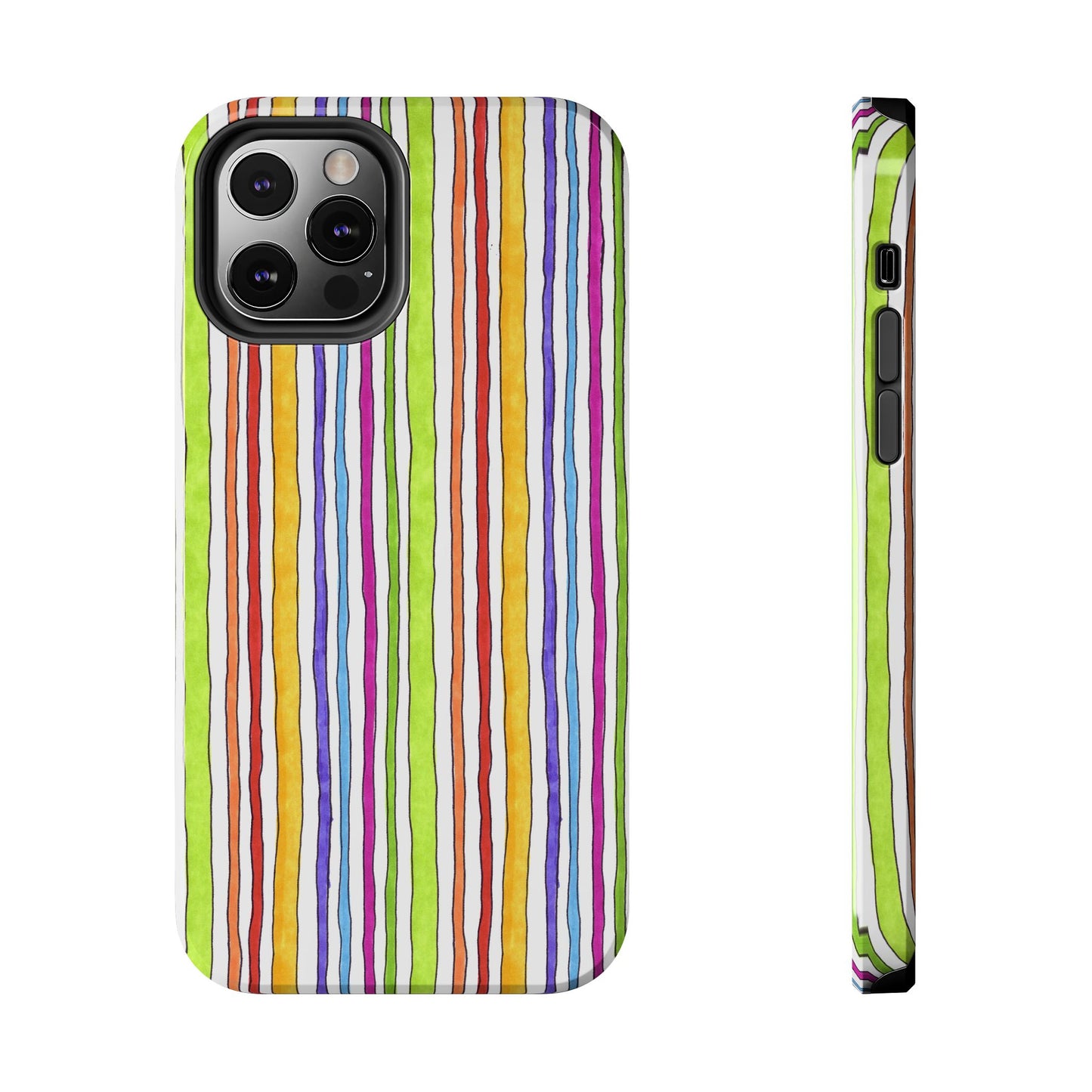 Stripe Fancy White Phone Case