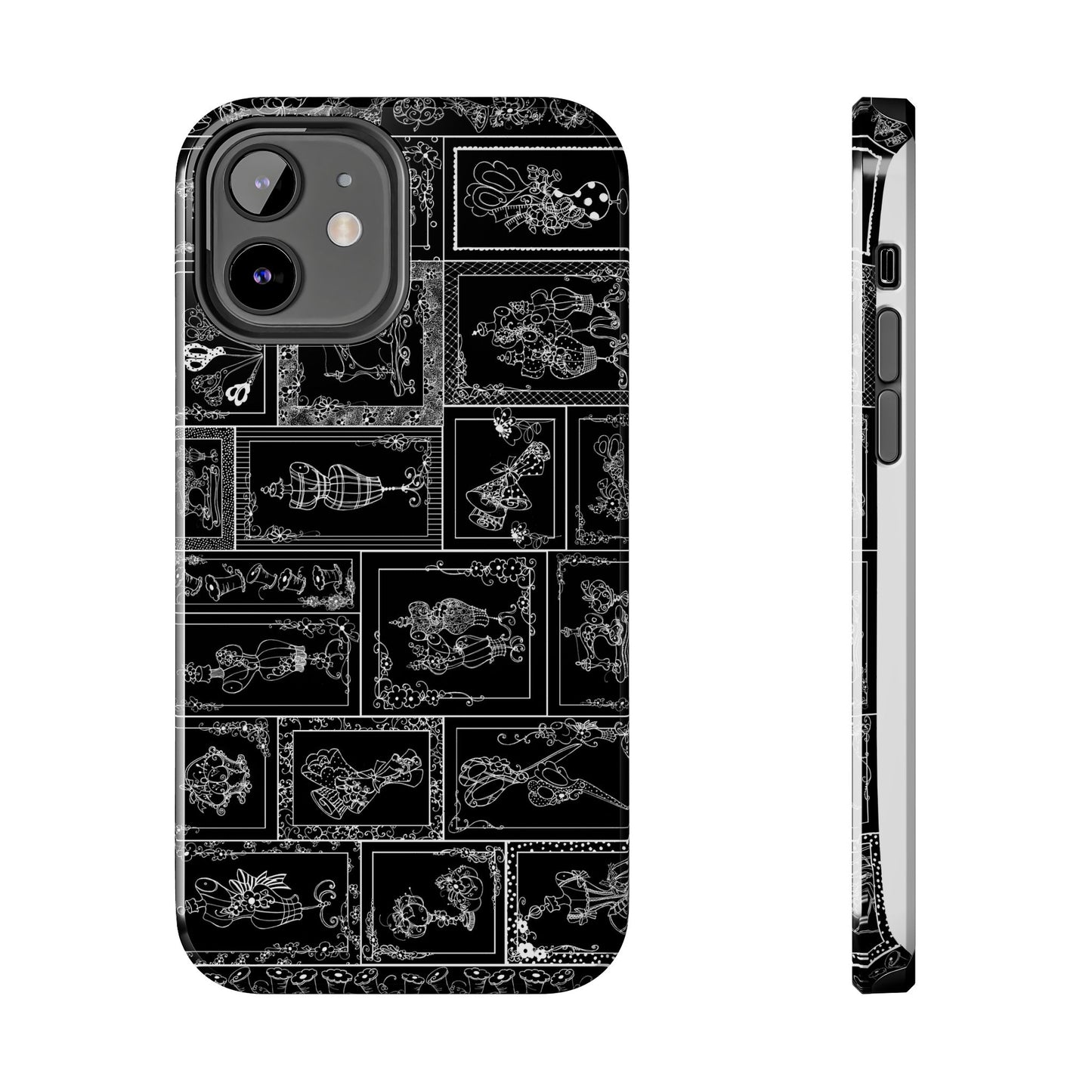 Sew Fancy Black Phone Case