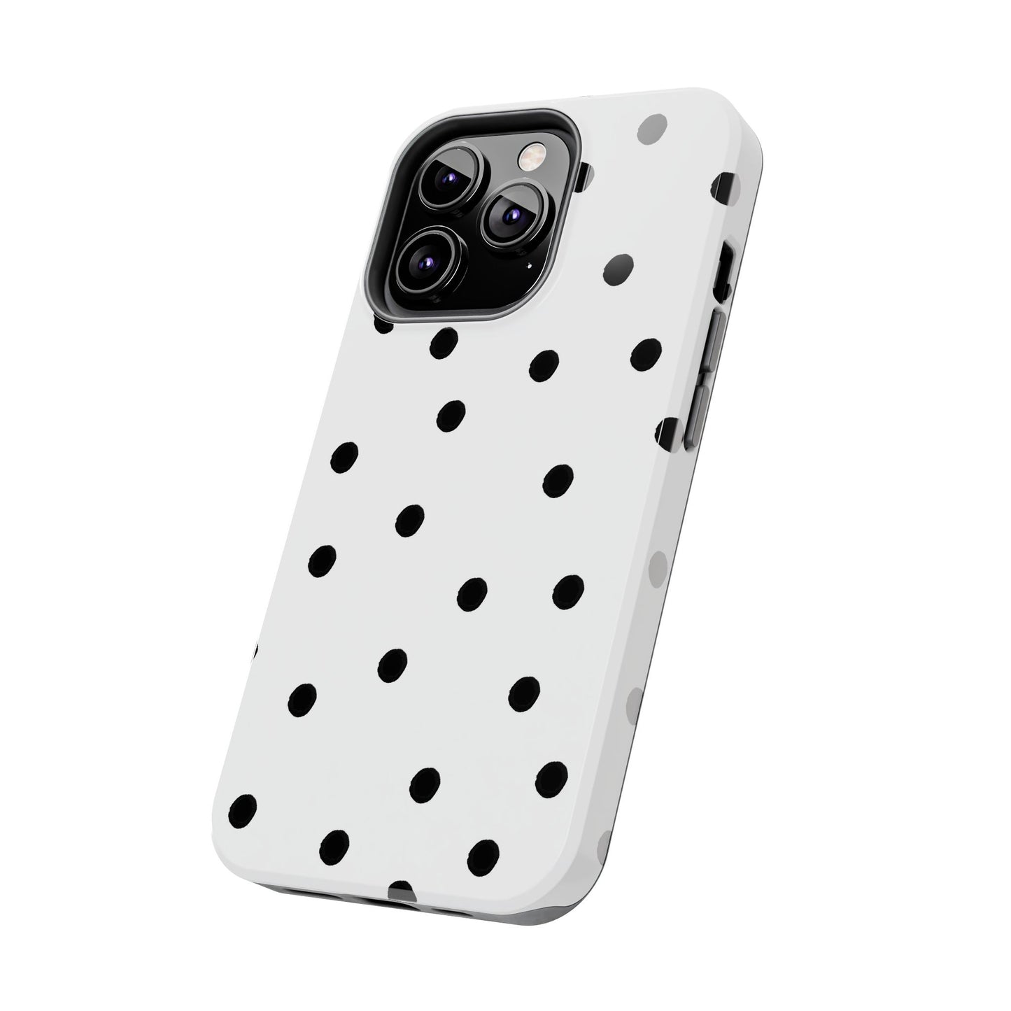 Space Dots White / Black Phone Case