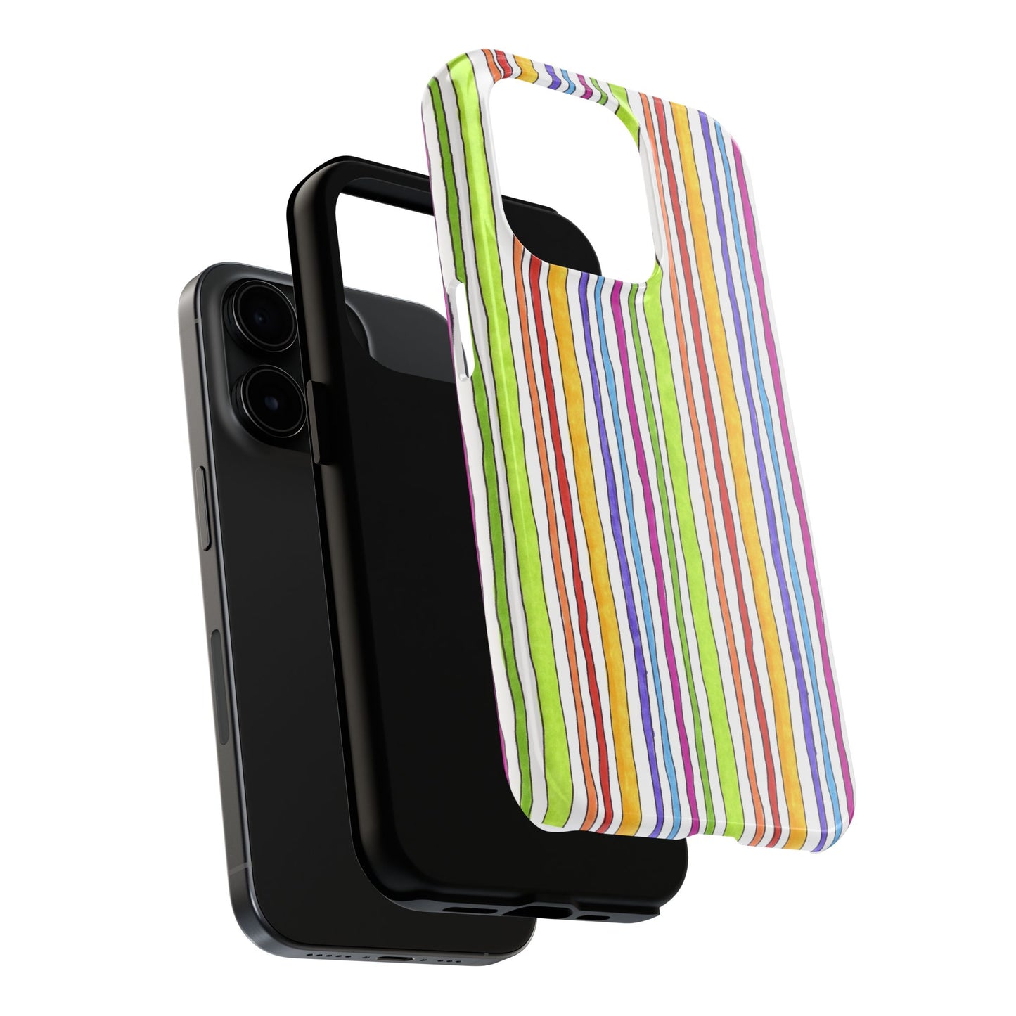 Stripe Fancy White Phone Case
