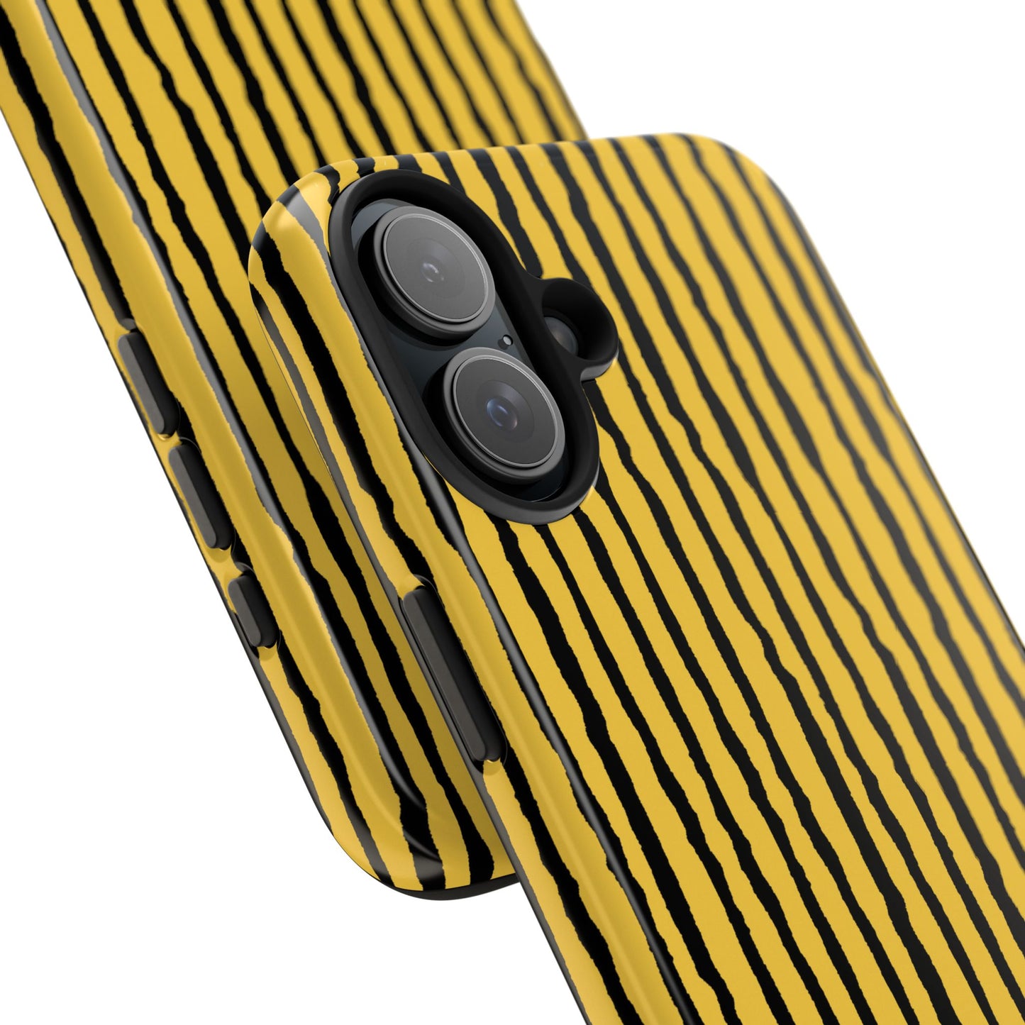 Sorta Stripe Yellow / Black Phone Case