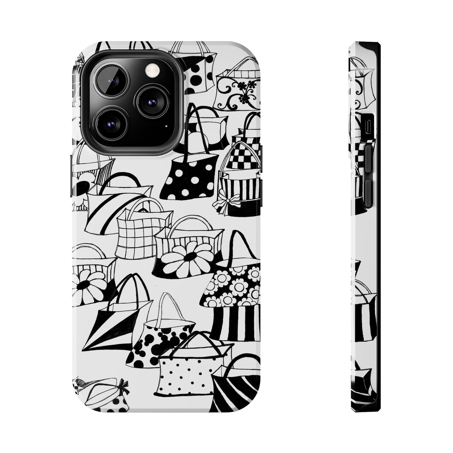 Totes White / Black Phone Case