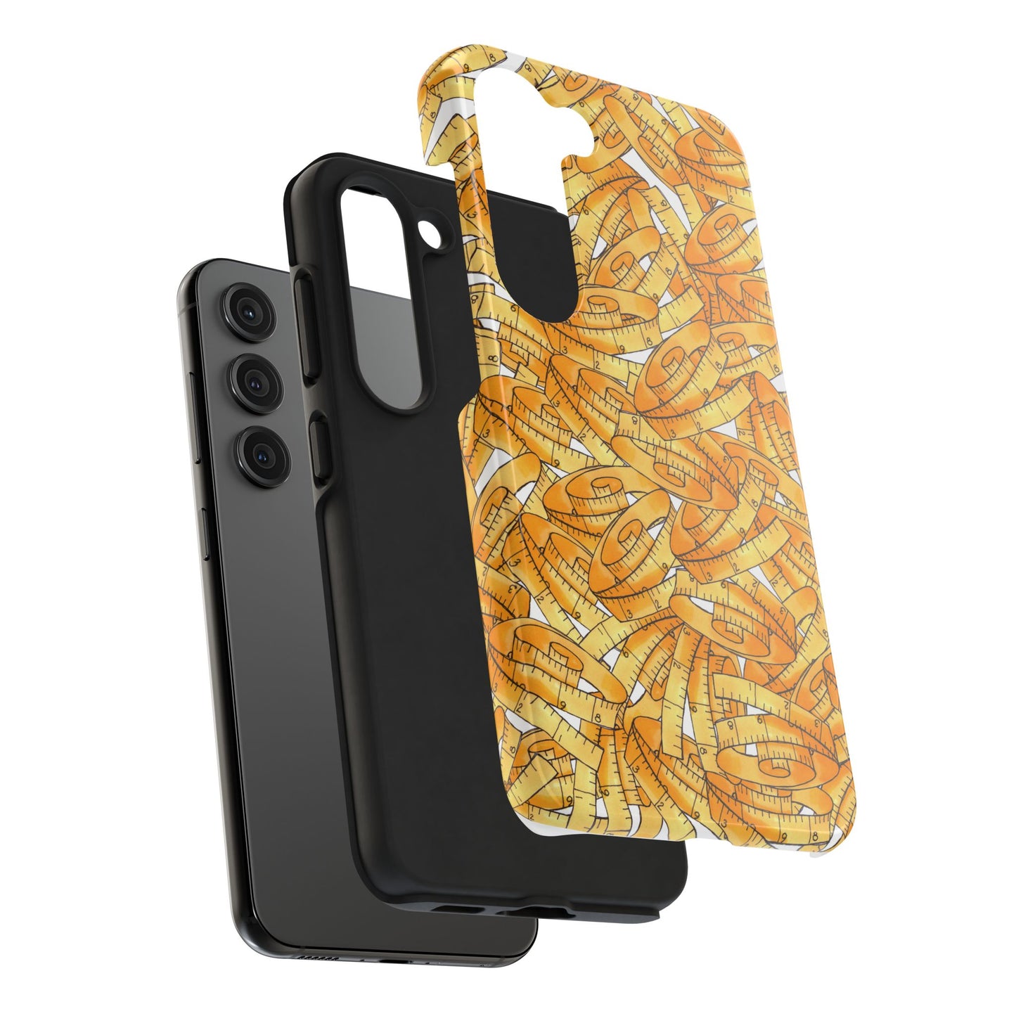 Tape Storm White / Yellow Phone Case