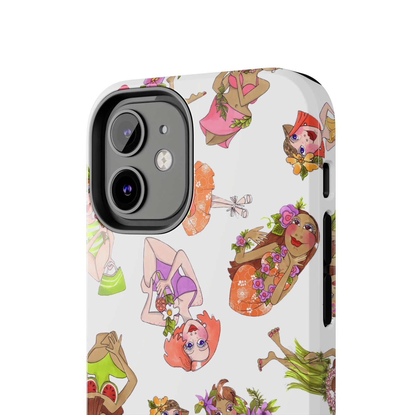 Island Toss White Phone Case