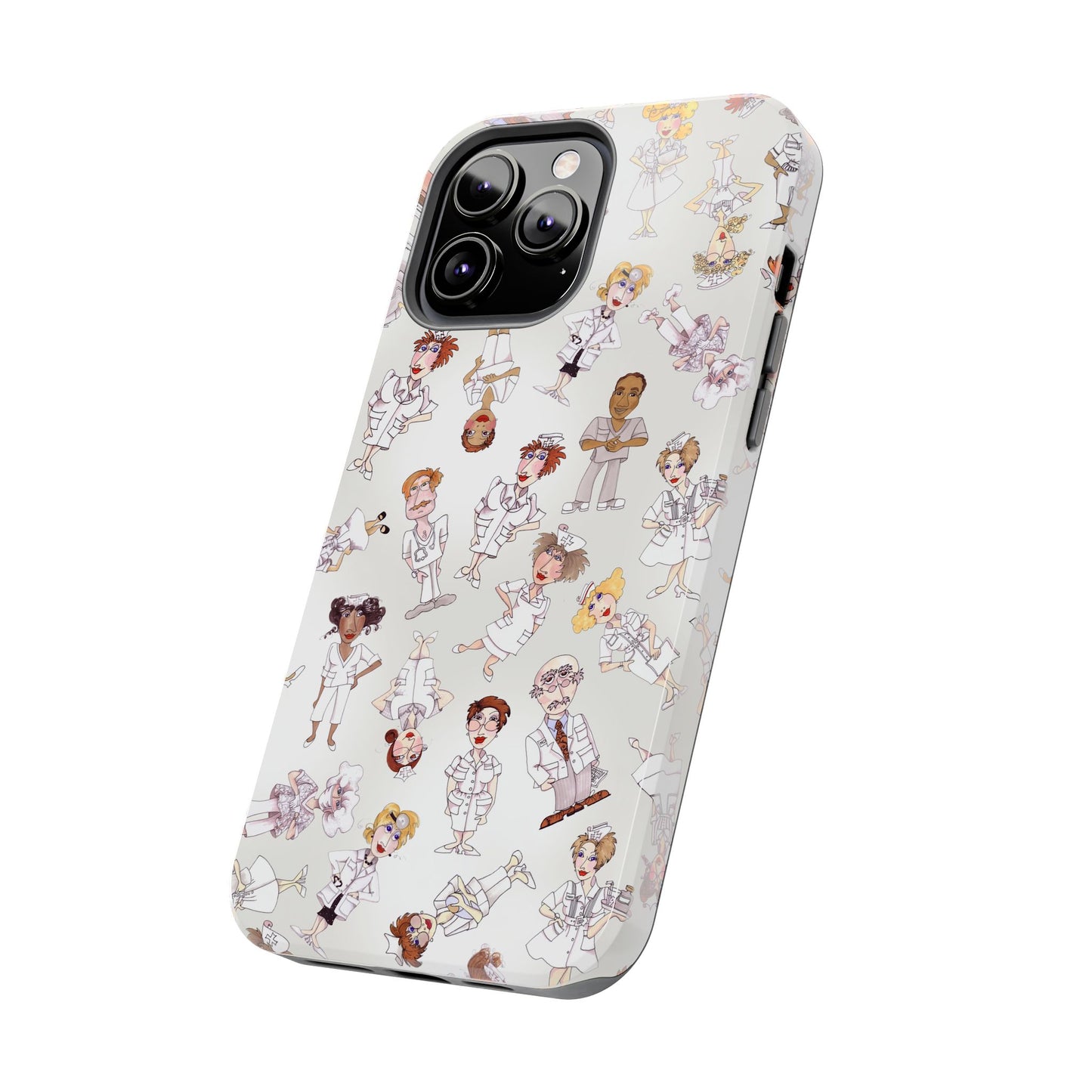 Tossed Nurses Gray Phone Case