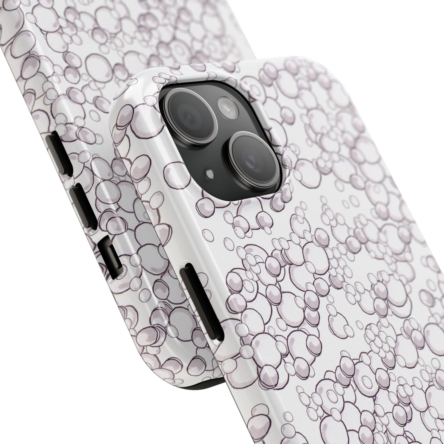 Bubble Dots White Phone Case