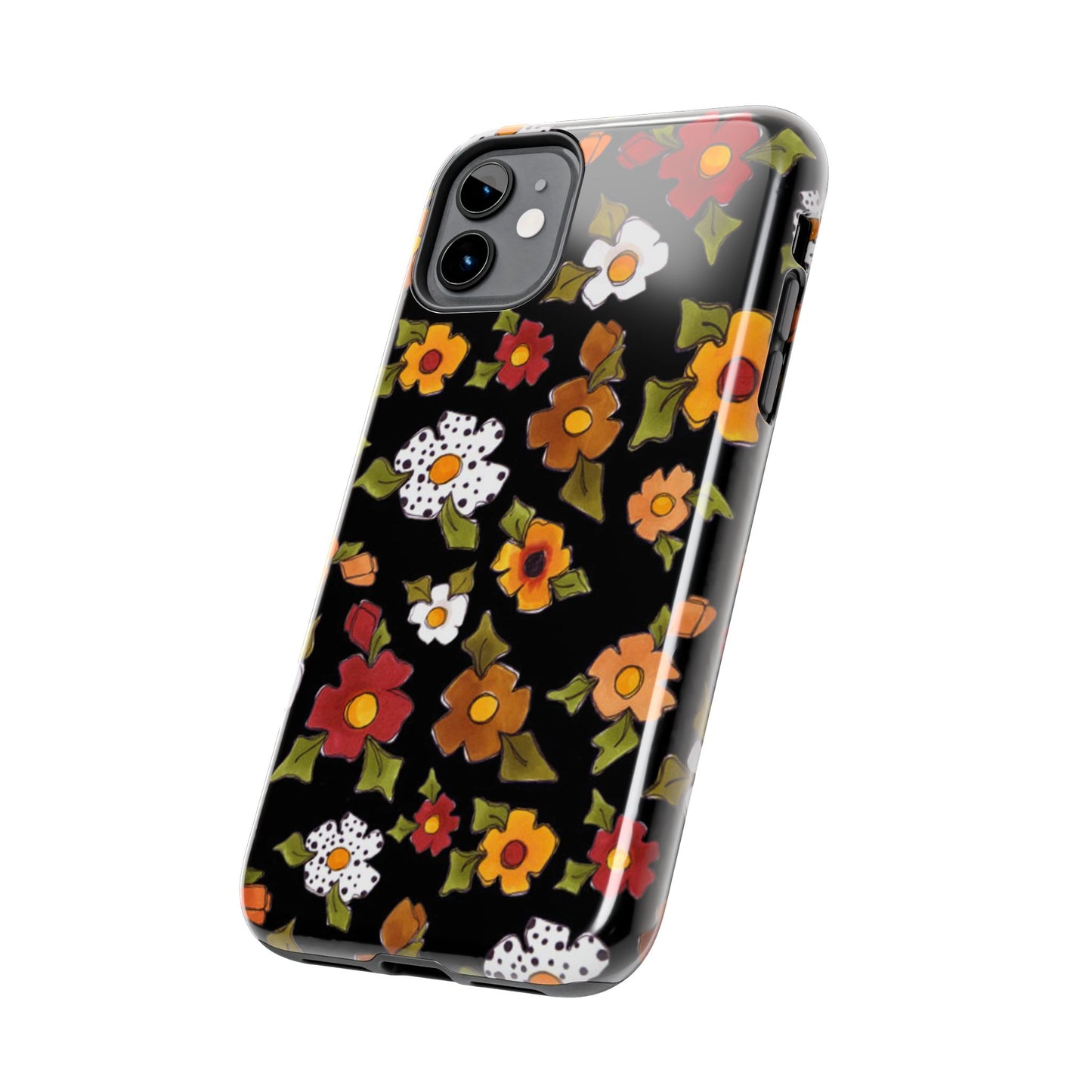 Spice Posie Black Phone Case