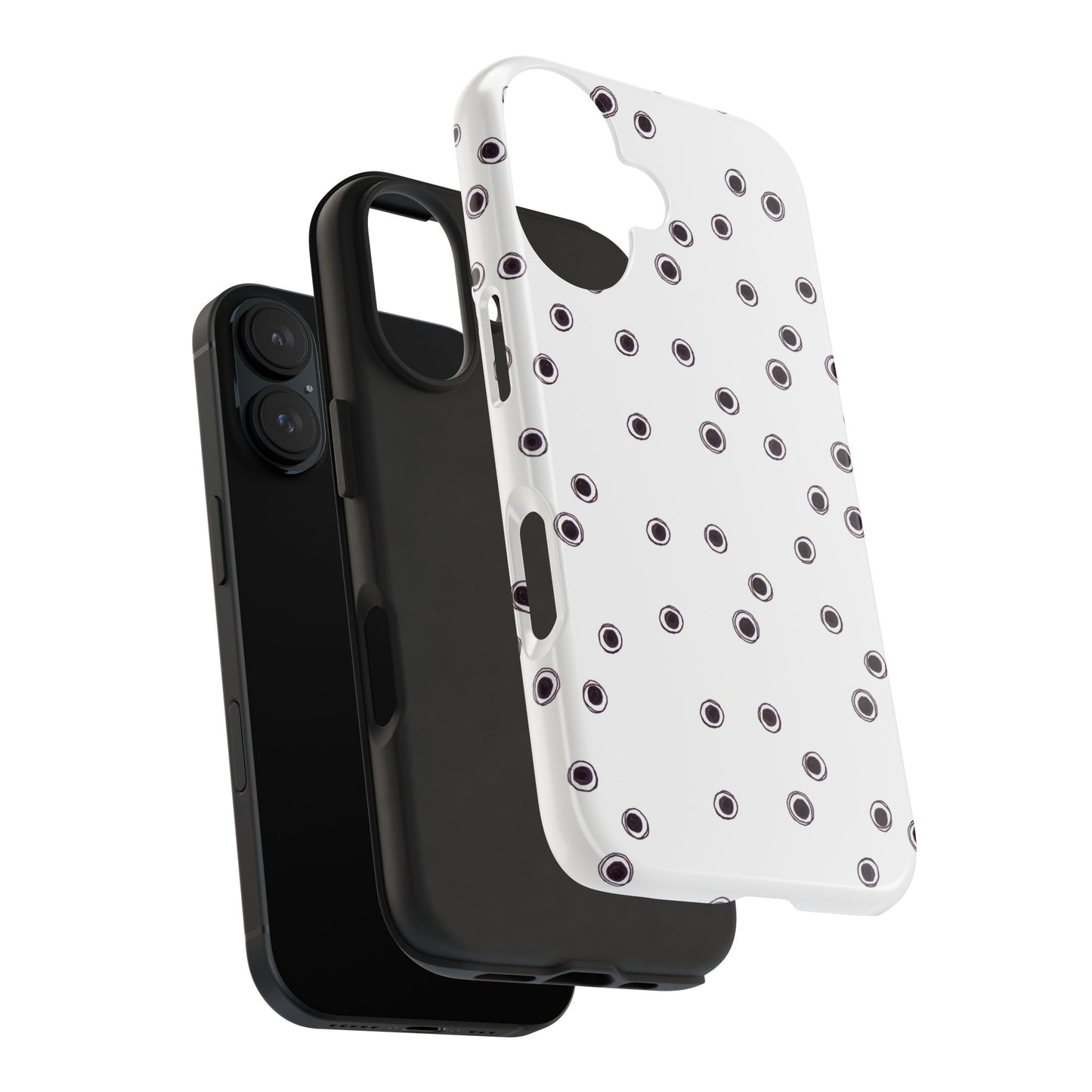 Halo Dots White Phone Case