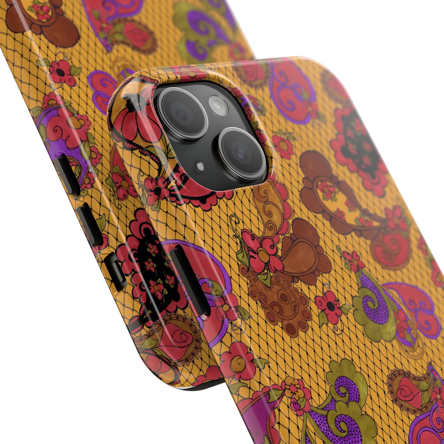 Posie Paisley Gold Phone Case