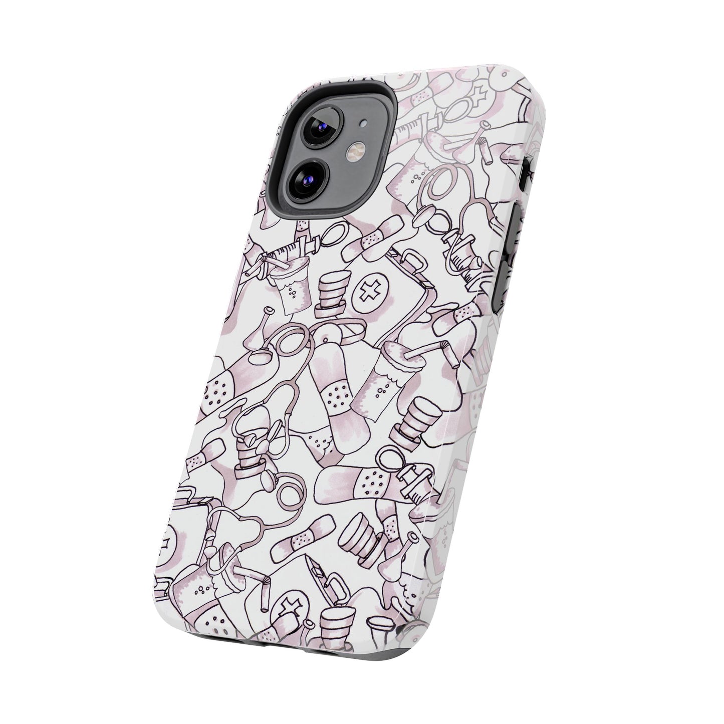 Med Stuff White Phone Case