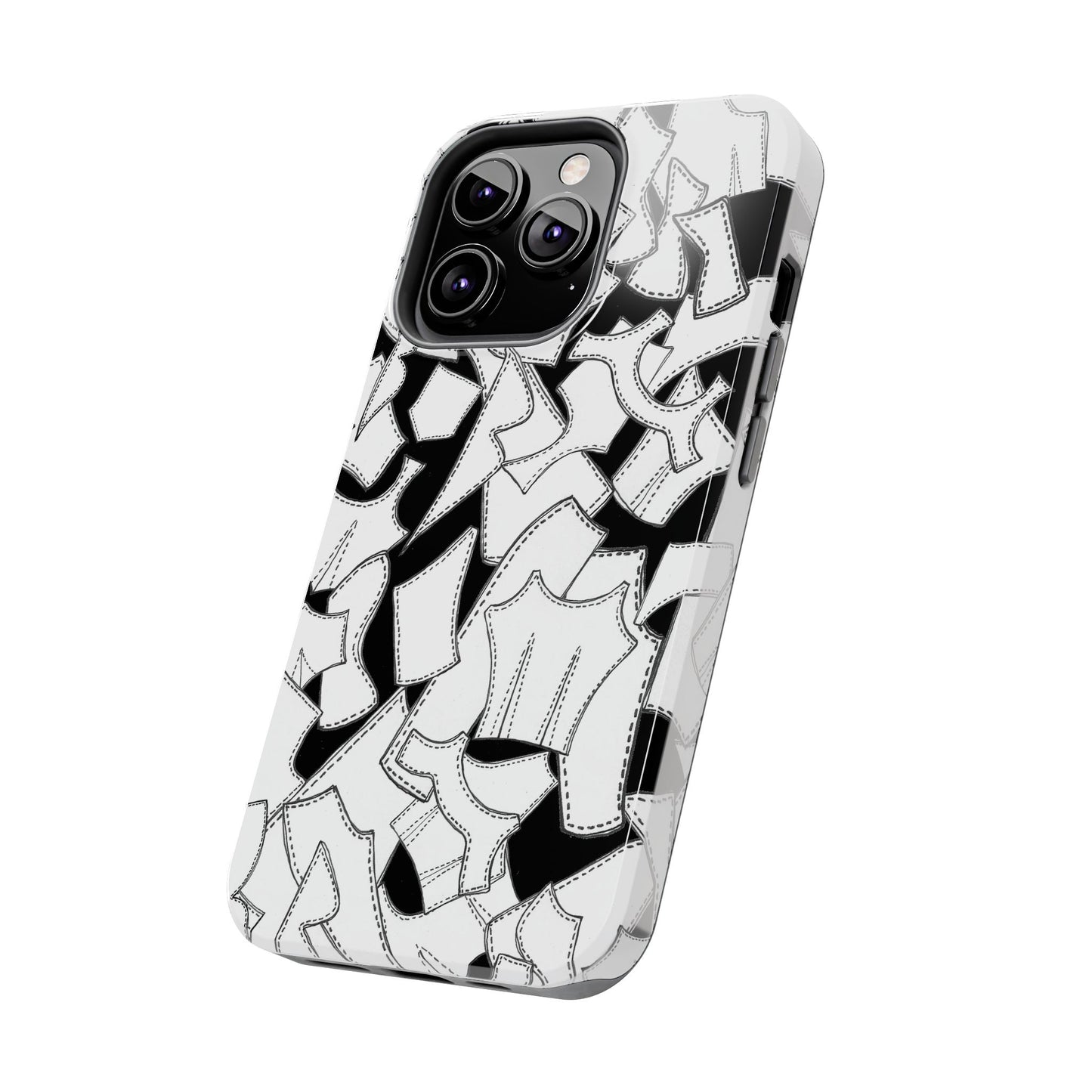 Pattern Pieces Black Phone Case