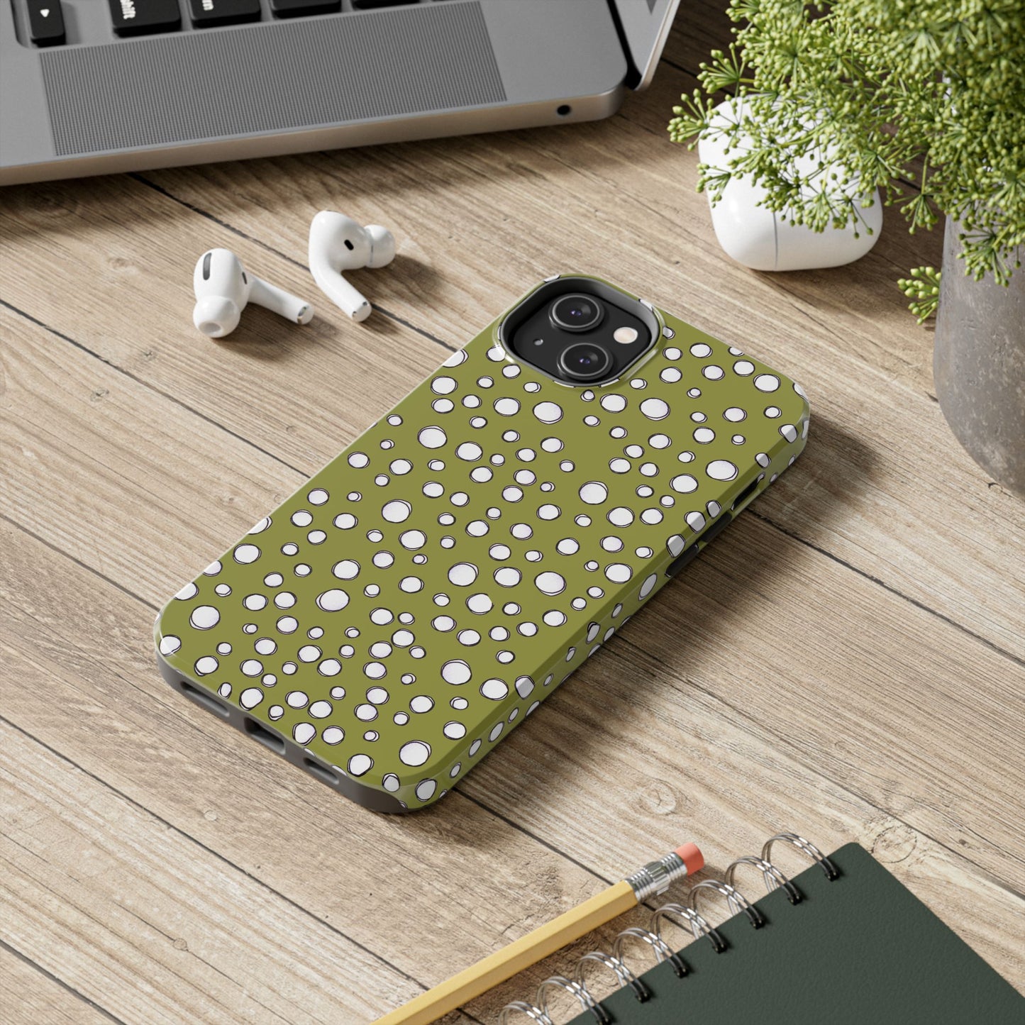 Pot Dots Green Phone Case