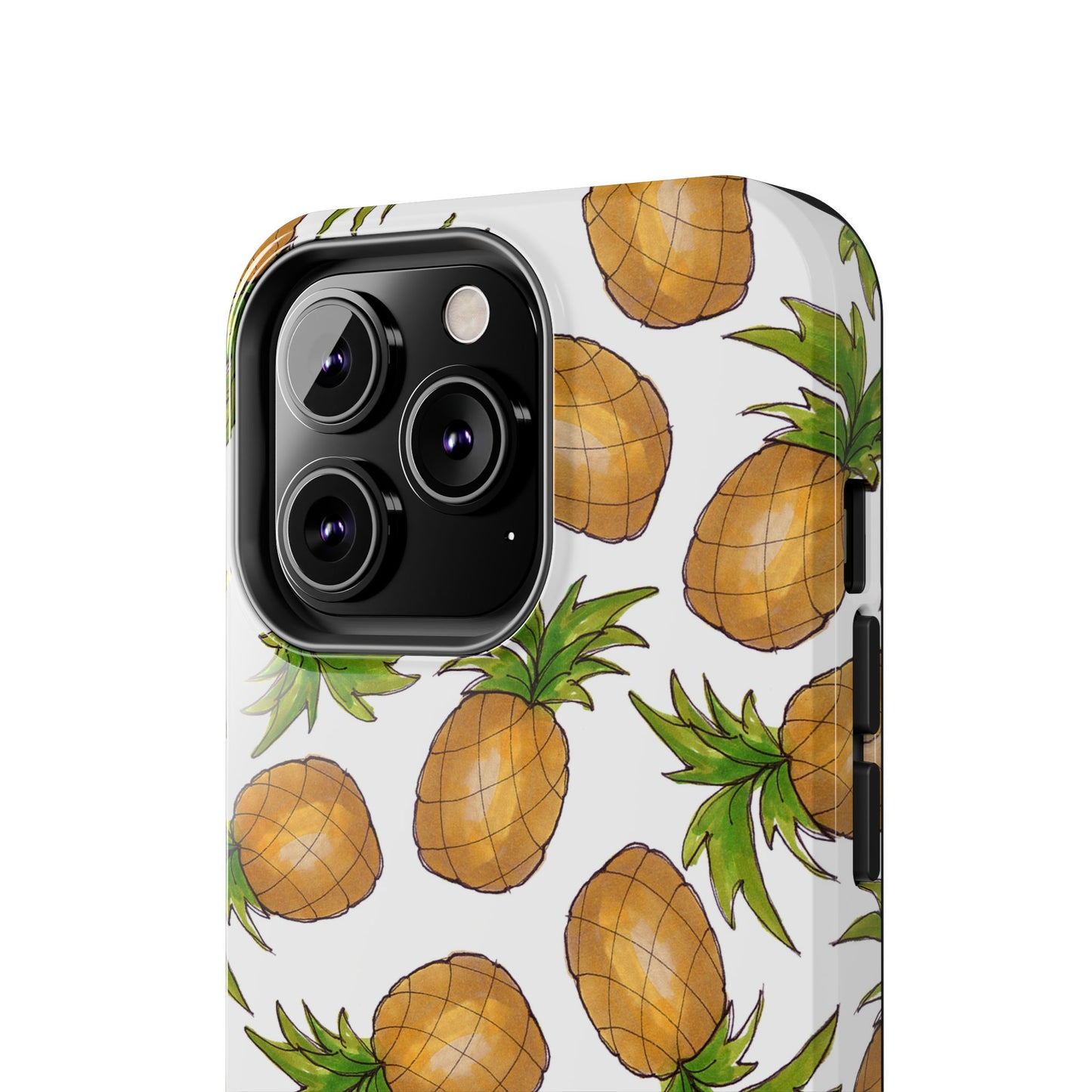 Pineapple Toss White Phone Case