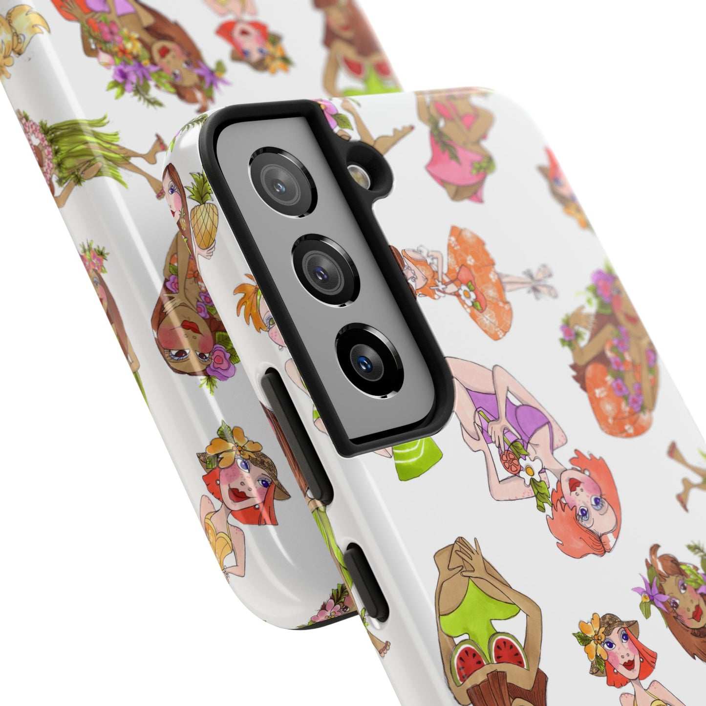 Island Toss White Phone Case